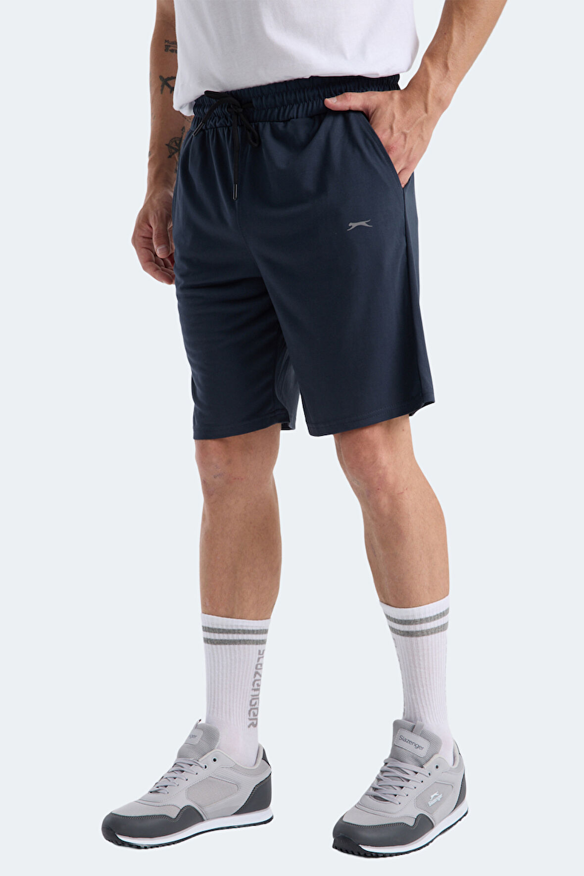 Slazenger KUSSO IN Erkek Cepli Koyu Gri Şort