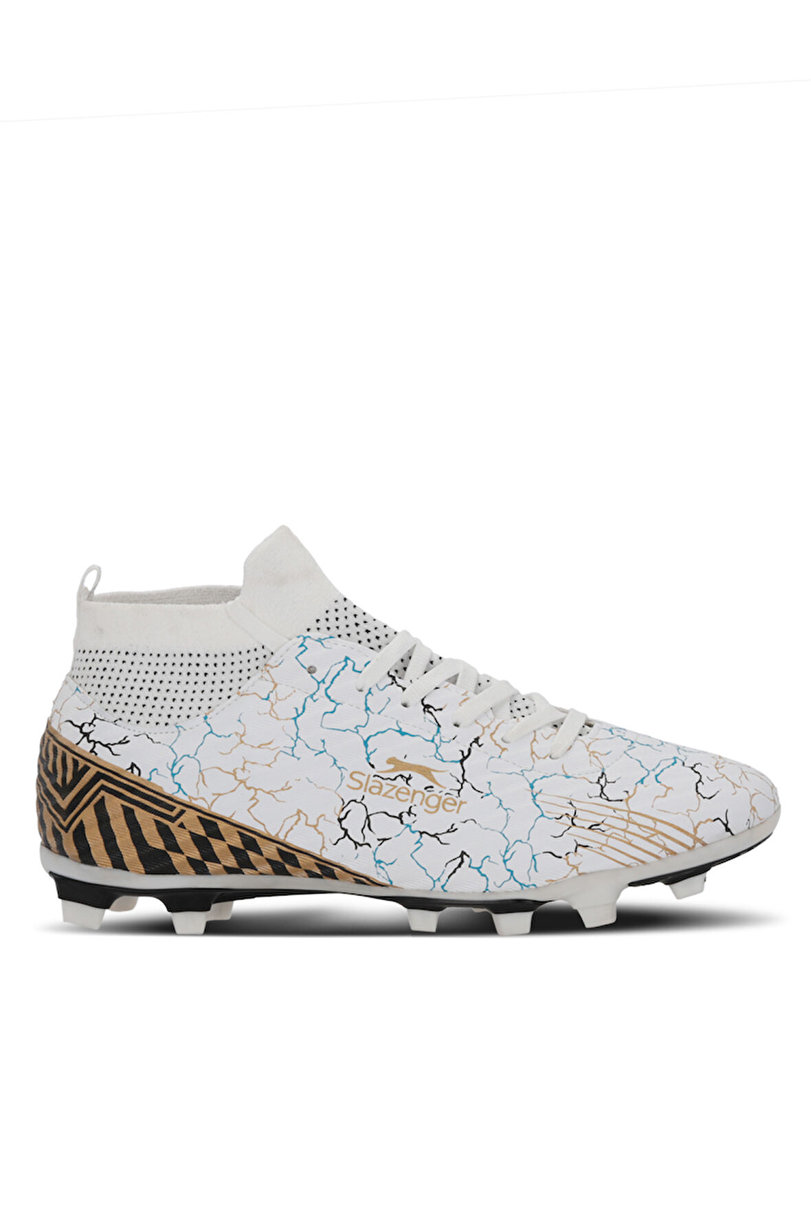 Slazenger CORNER Erkek Halı Saha Beyaz / Mavi Futbol Ayakkabısı