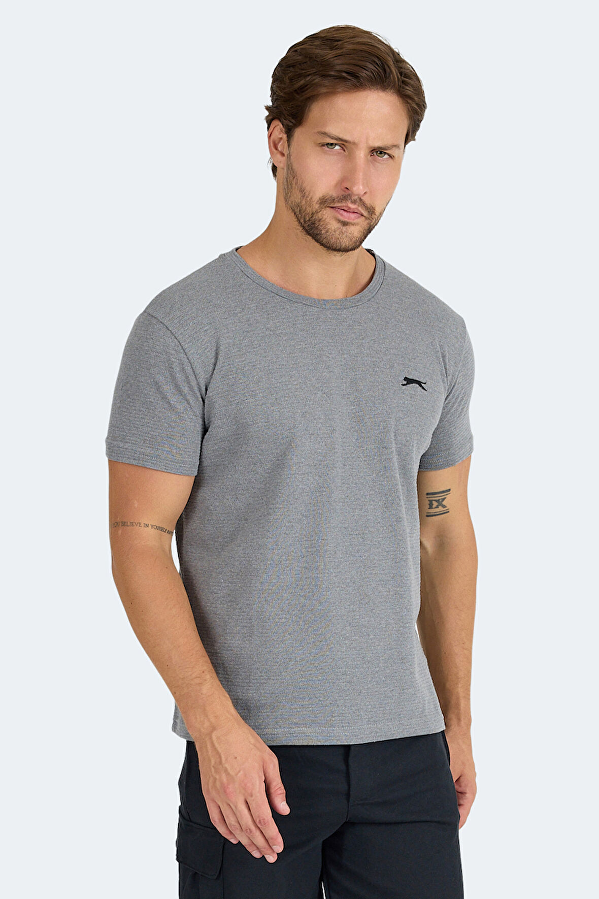 Slazenger SWİTCH I Erkek  Koyu Gri Tişört