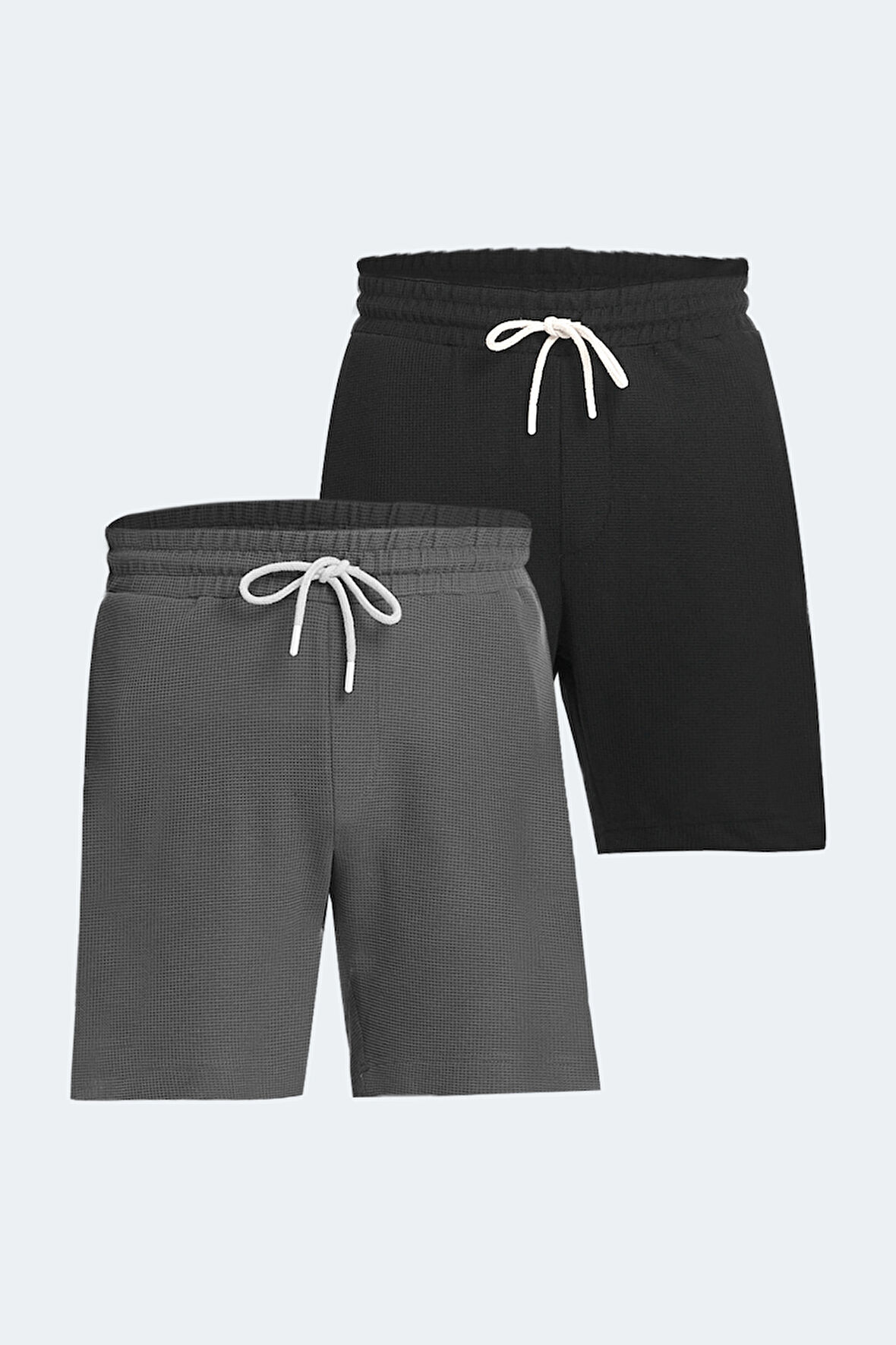 Slazenger VALERI 2 li Set Erkek Cepli Siyah - Koyu Gri Şort