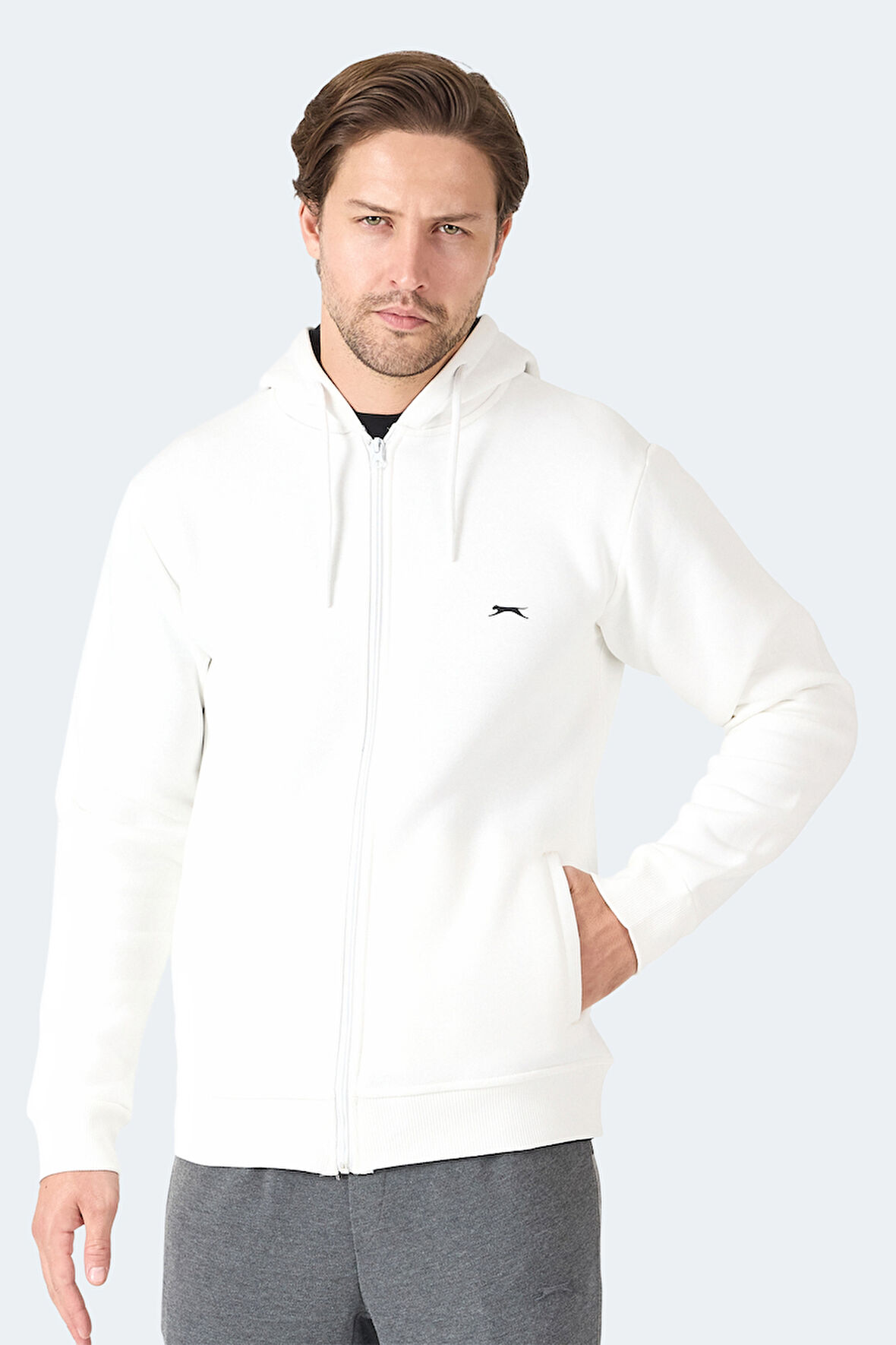 Slazenger MAJESTIC  I Erkek  Ekru Sweatshirt
