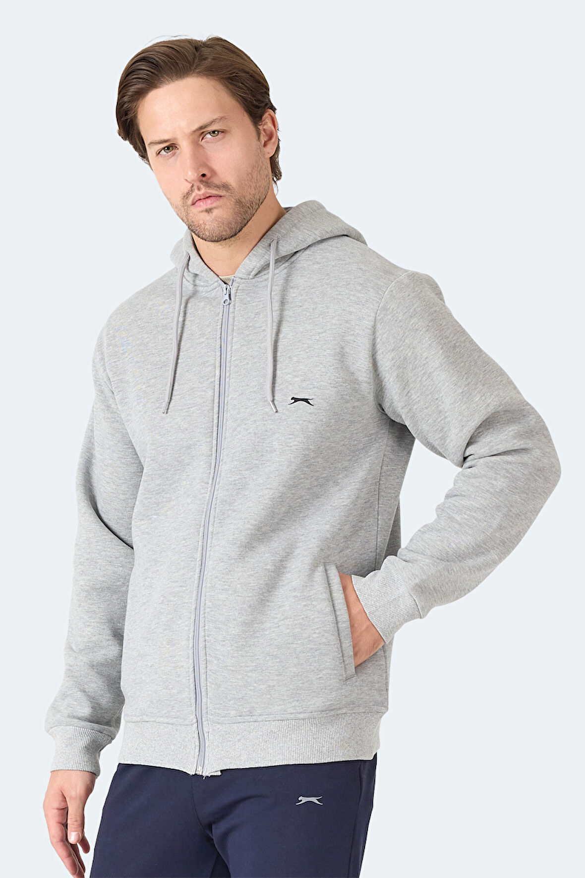 Slazenger MAJESTIC  I Erkek  Gri / Beyaz Sweatshirt