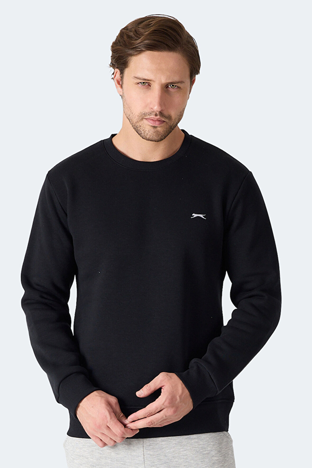 Slazenger MEGAR I Erkek  Siyah Sweatshirt
