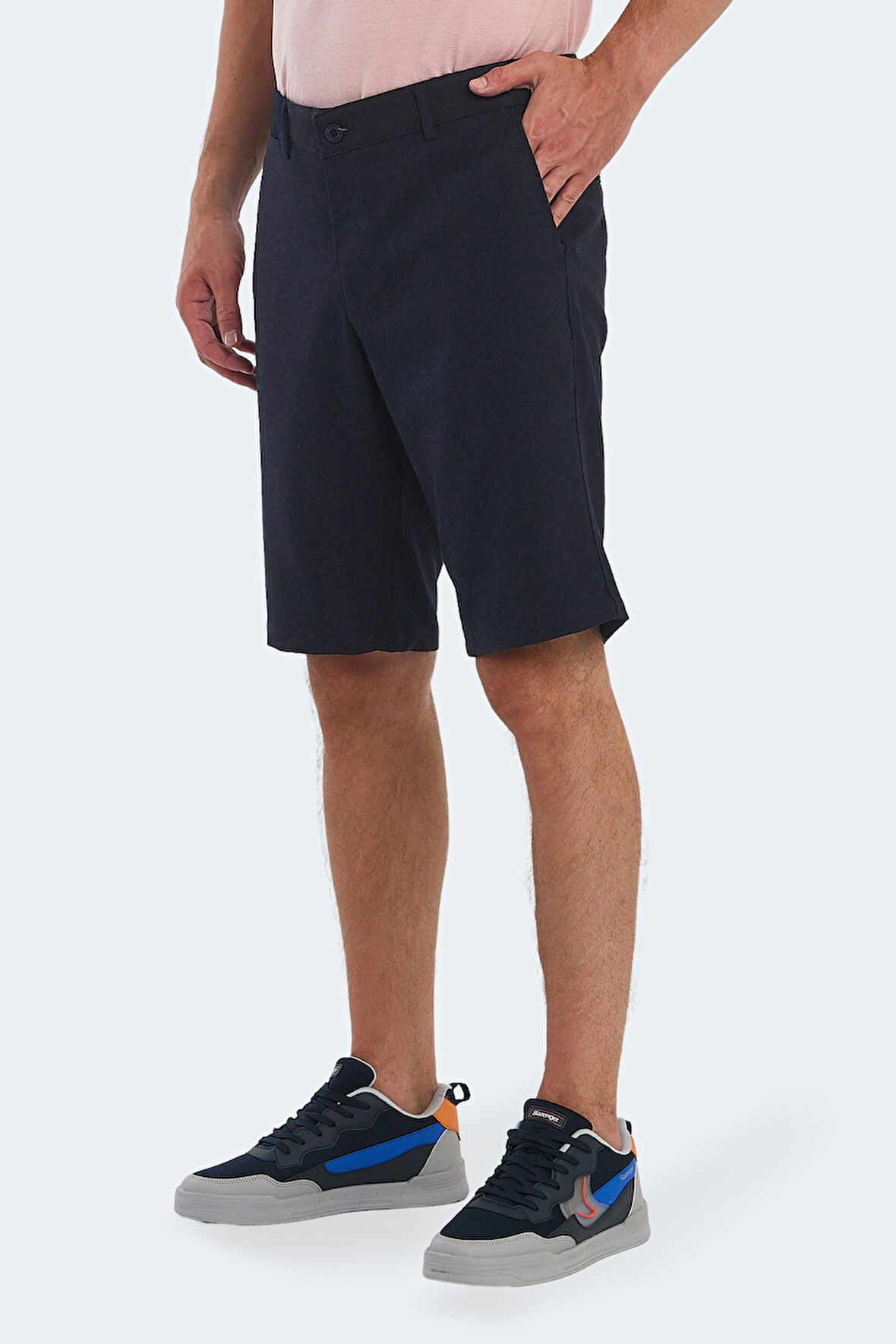 Slazenger EASILY 2 li Set Erkek  Bej - Lacivert Şort