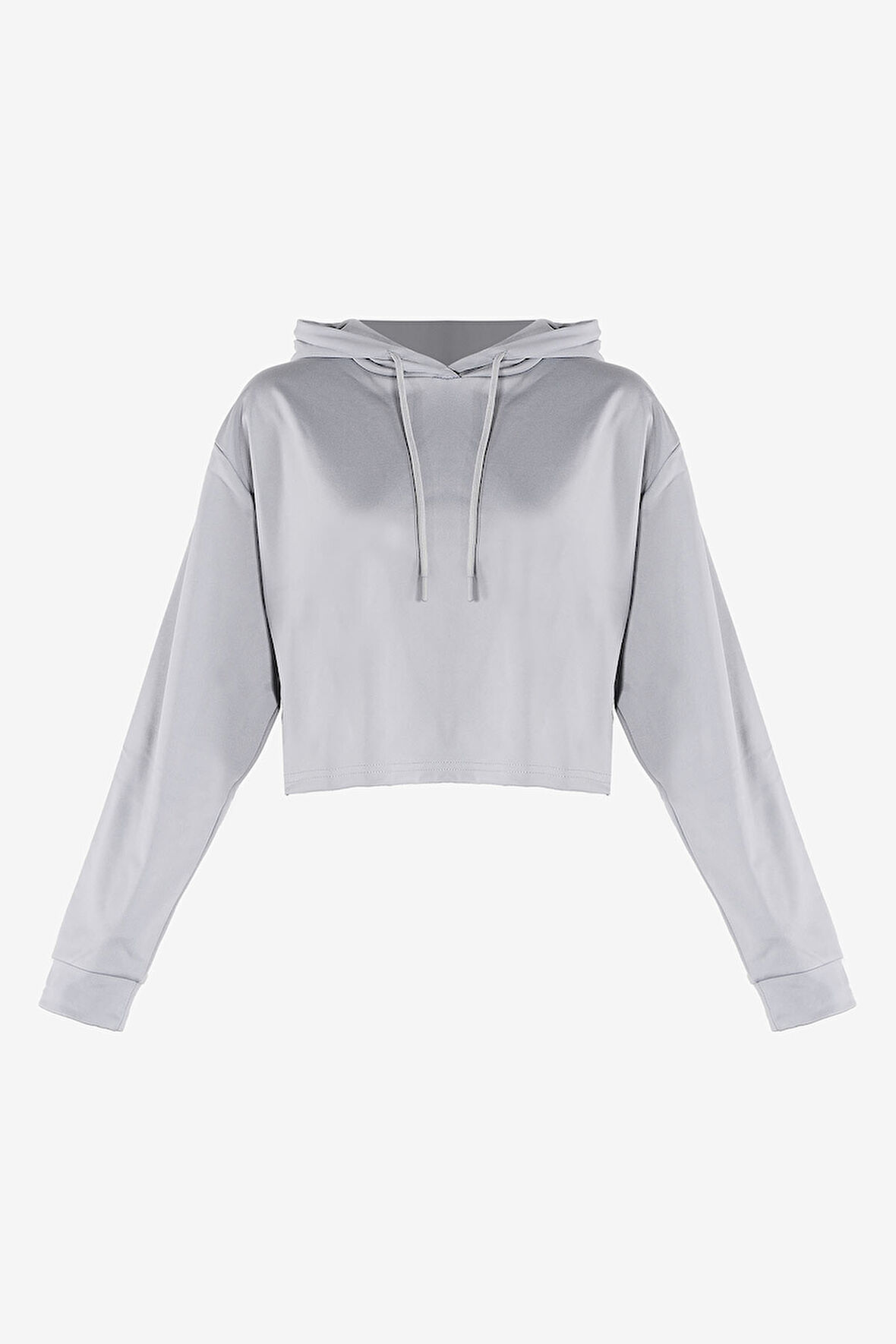 Gri Loya Start Kapüşonlu Oversize Sweatshirt