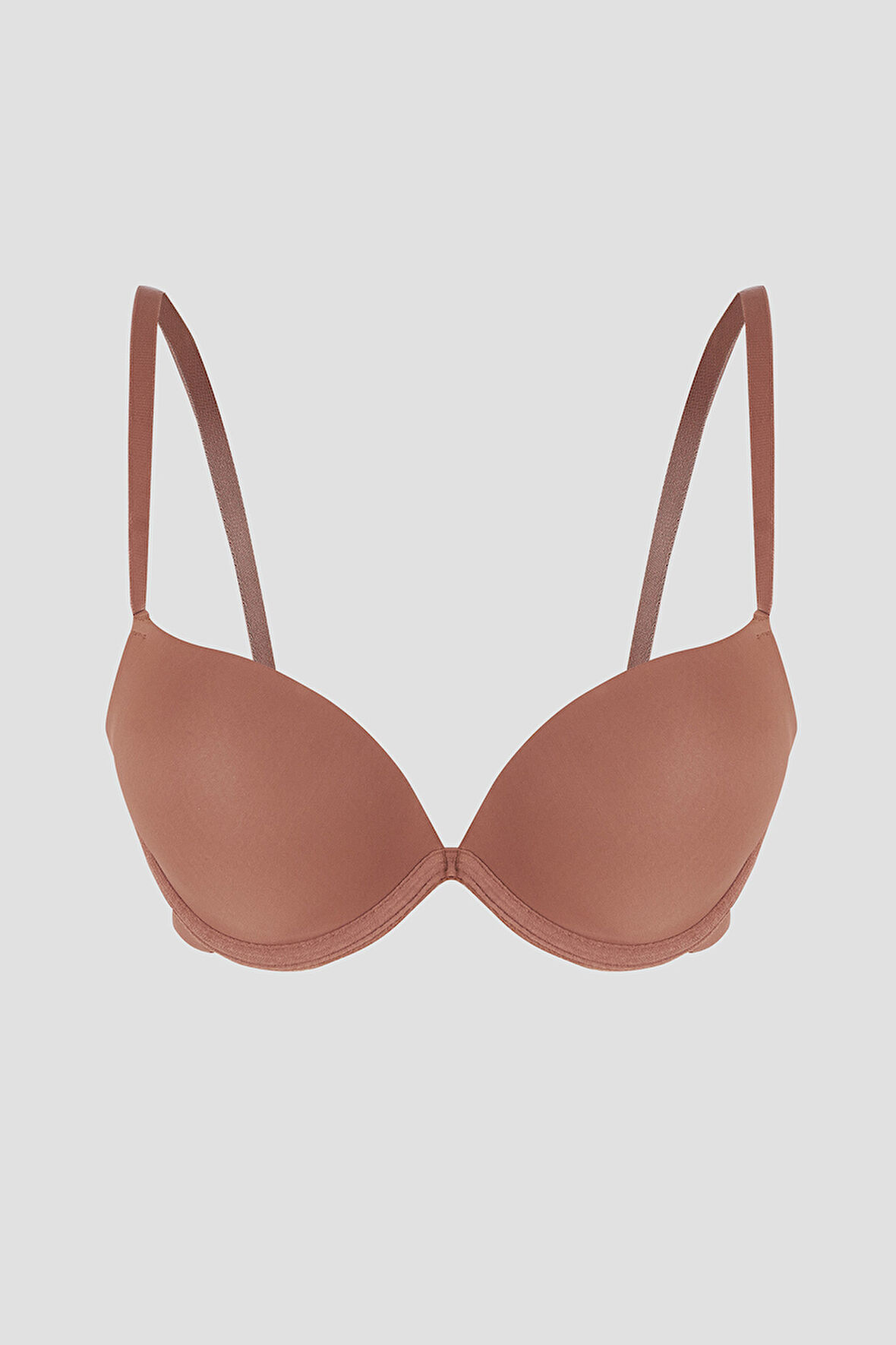Kahverengi Latina Double Push-Up Destekli Sütyen