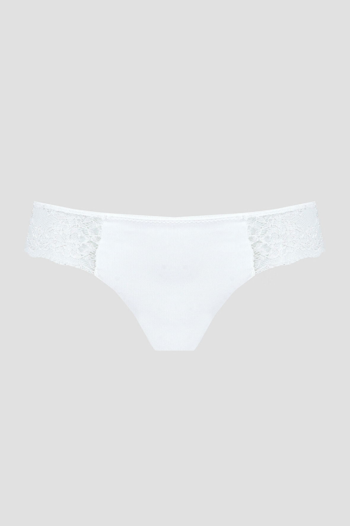 Ekru Lazer Kesim Dantelli String