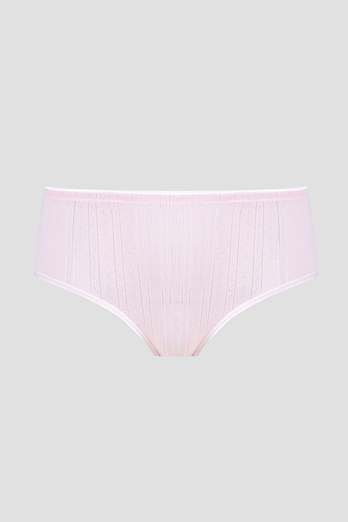 Pembe Cotton Yüksek Bel Külot