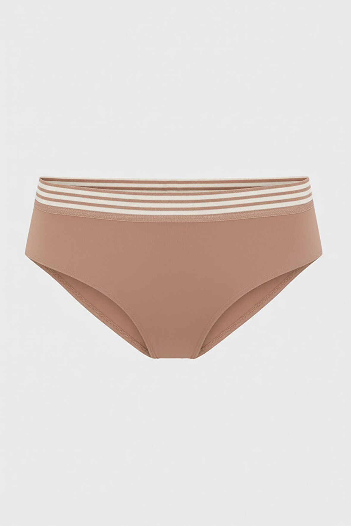 Koyu Kahve Barbara Dikişsiz Yüksek Bel Külot