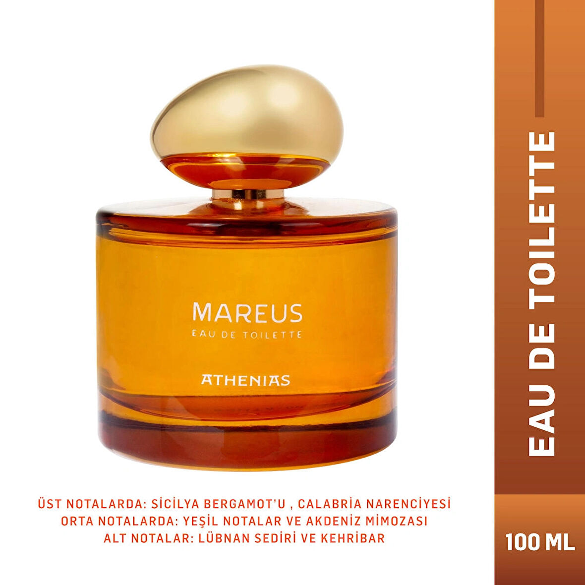 ATHENIAS Mareus Eau De Toilette Kadın Parfümü | Akdeniz Ülkelerinin Özgün Esans Notaları + Uzun Süre Kalıcılık
