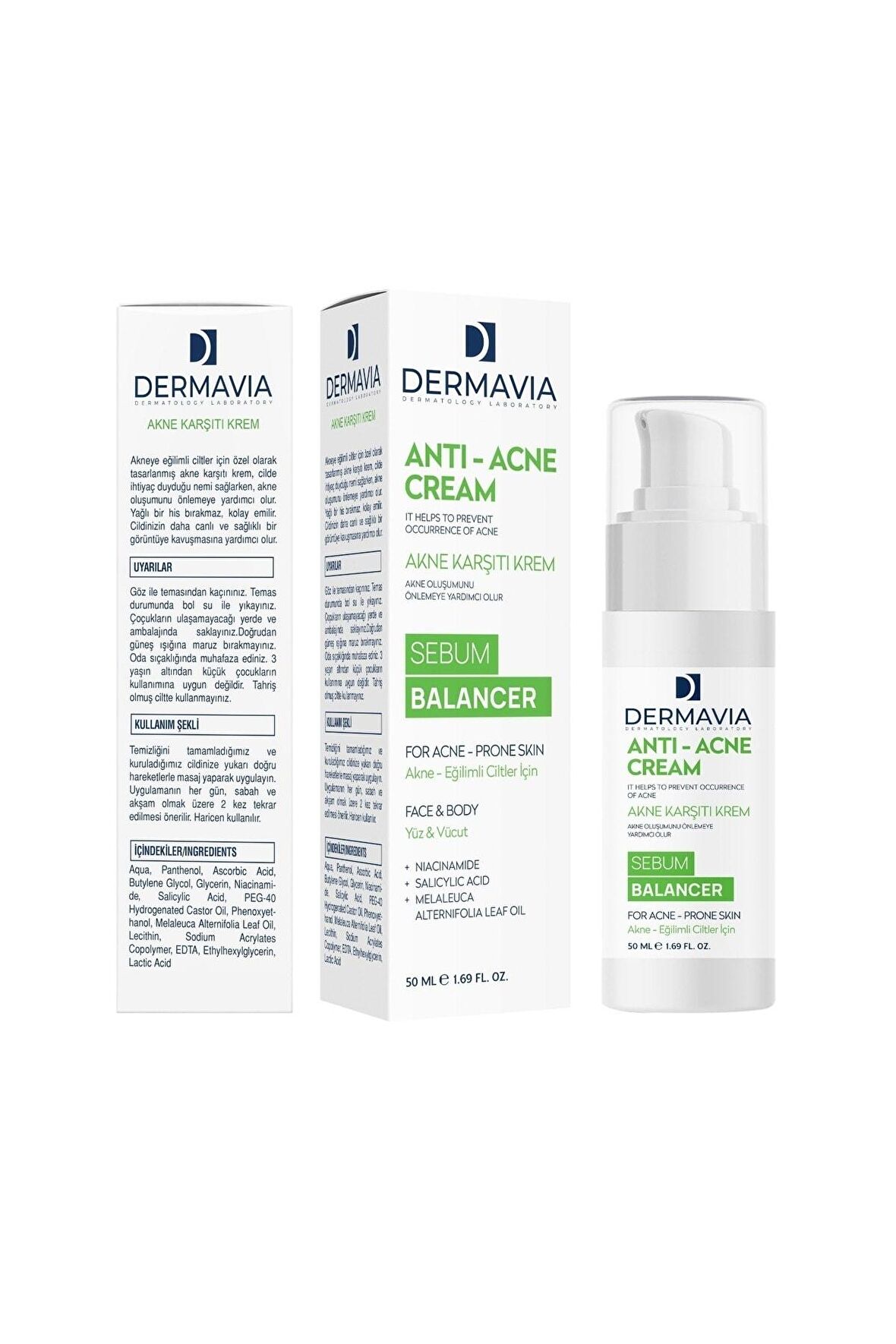 Yüz & Vücut içn Akne Karşıtı Krem Sebum Dengeleyici 50 ml Niacinamide