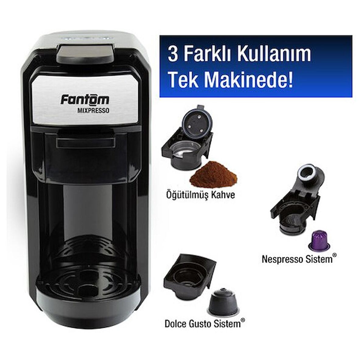 FANTOM MİXPRESSO KS 1450 ESPRESSO KAHVE MAKİNESİ