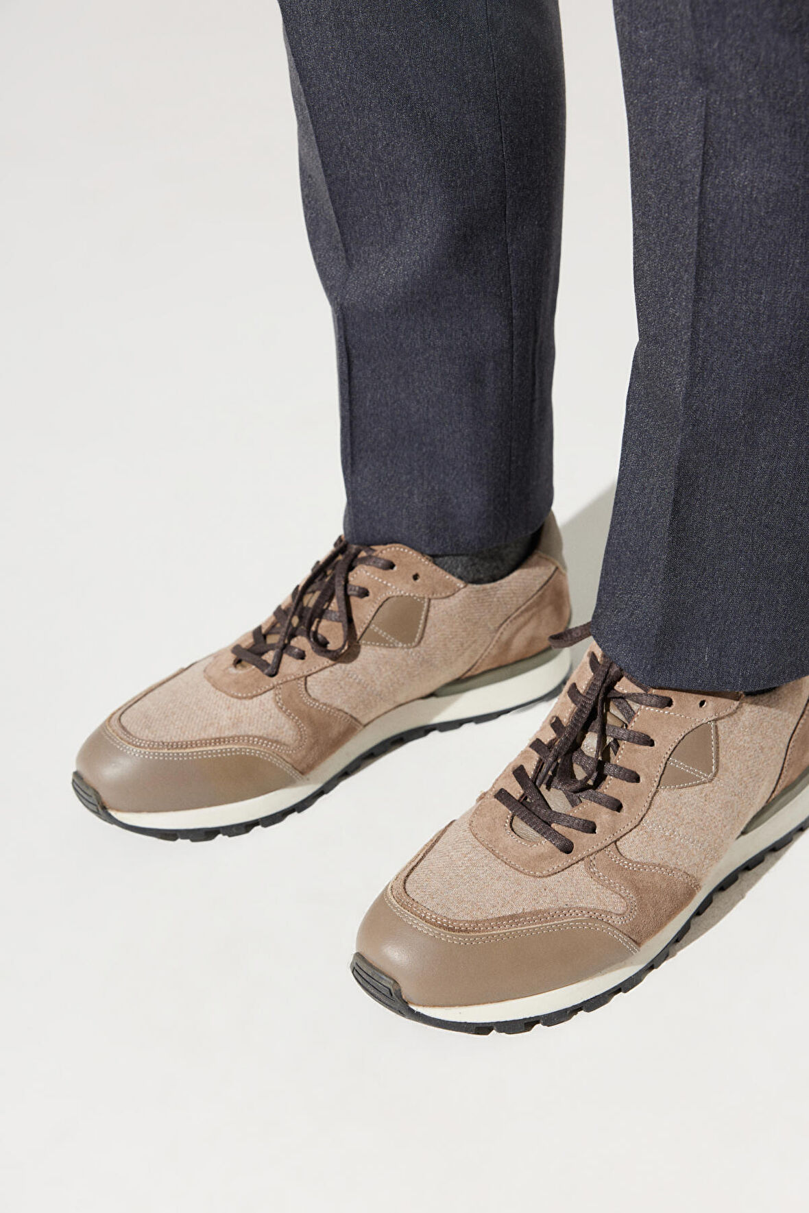 Erkek Bej Sneaker Ayakkabı