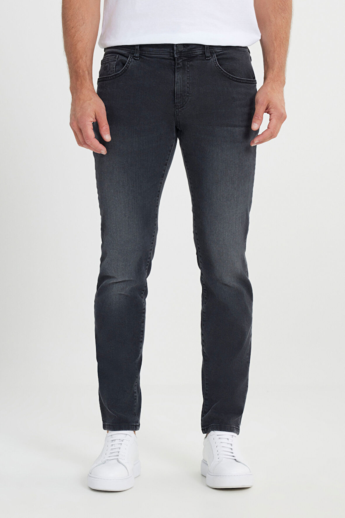 Slim Fit Dar Kesim 5 Cepli Esnek Magic Denim Jean Kot Pantolon