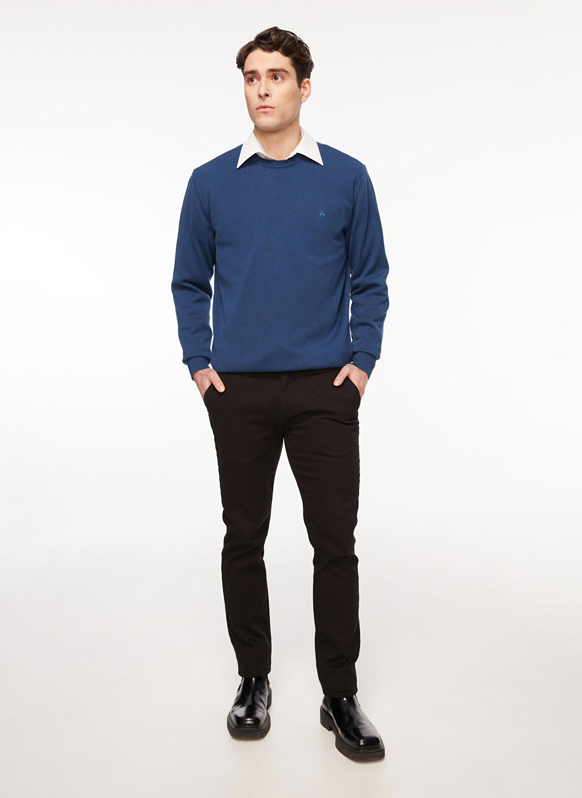 Altınyıldız Classics Normal Bel Dar Paça Slim Fit Siyah Erkek Pantolon 4A0124100064