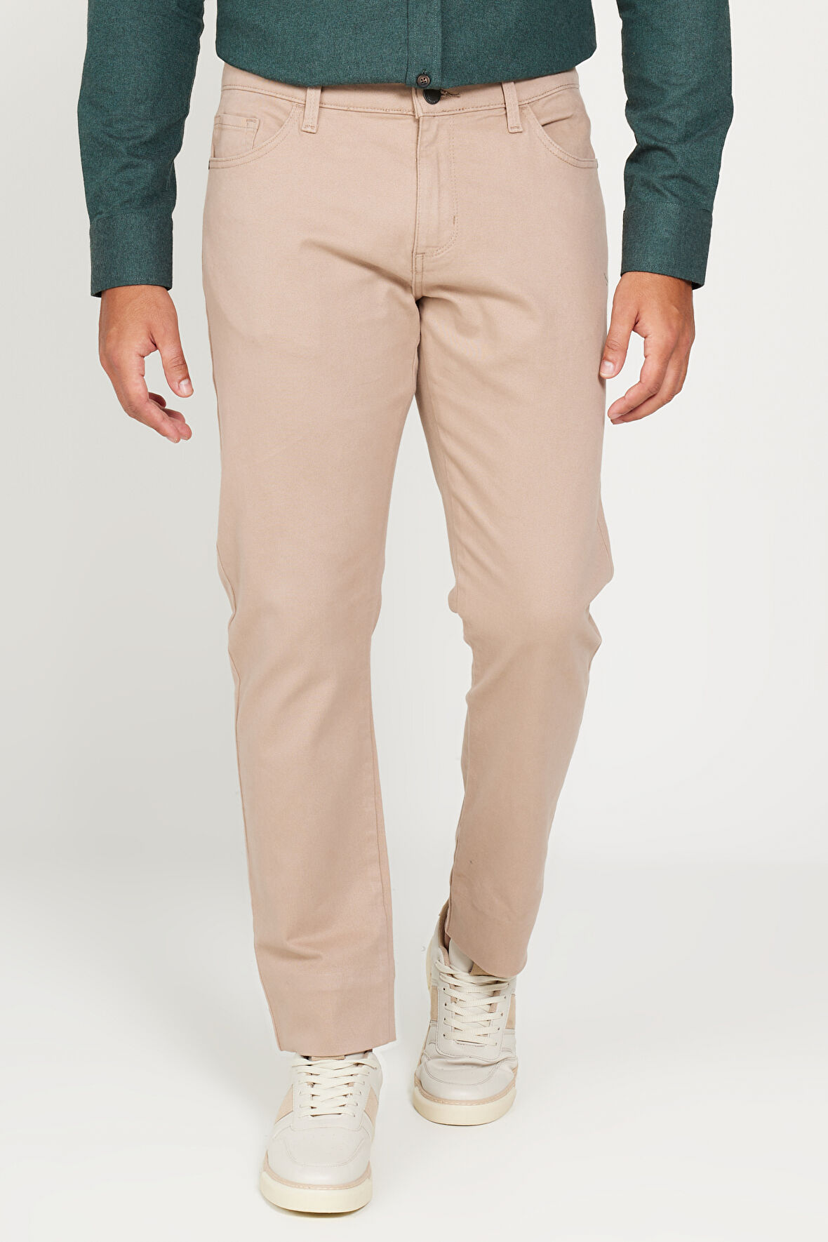 Slim Fit Dar Kesim 5 Cep Pamuklu Esnek Pantolon