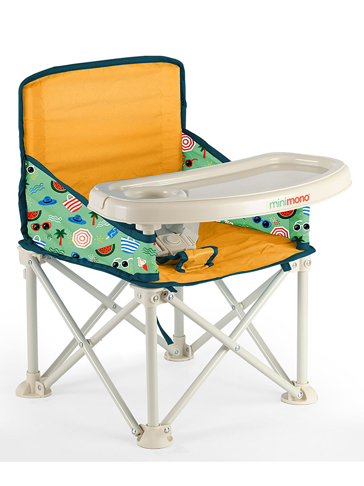 Minimono Plus Portatif Katlanabilir Mama Sandalyesi Sarı