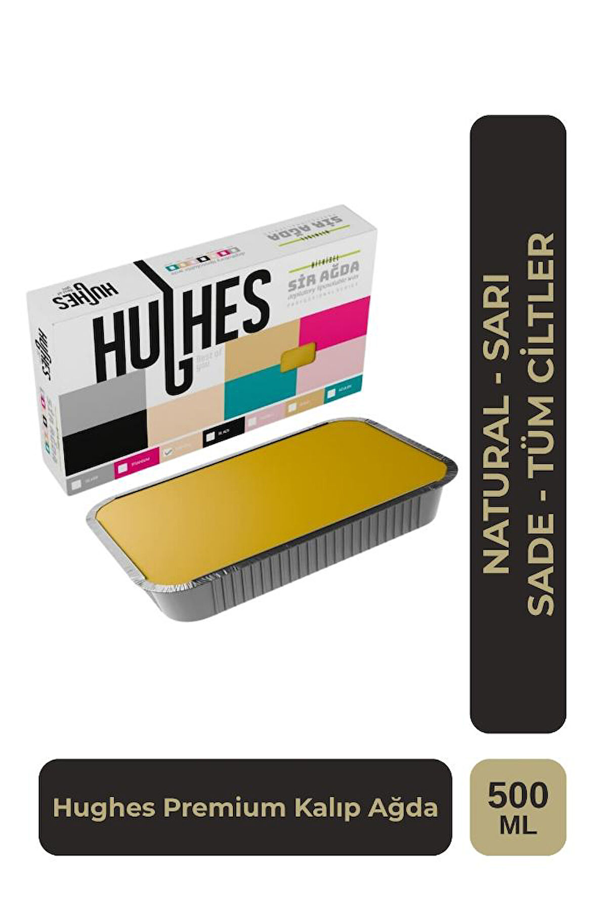 Hughes Profesyonel Kalıp Ağda 500 Ml Natural