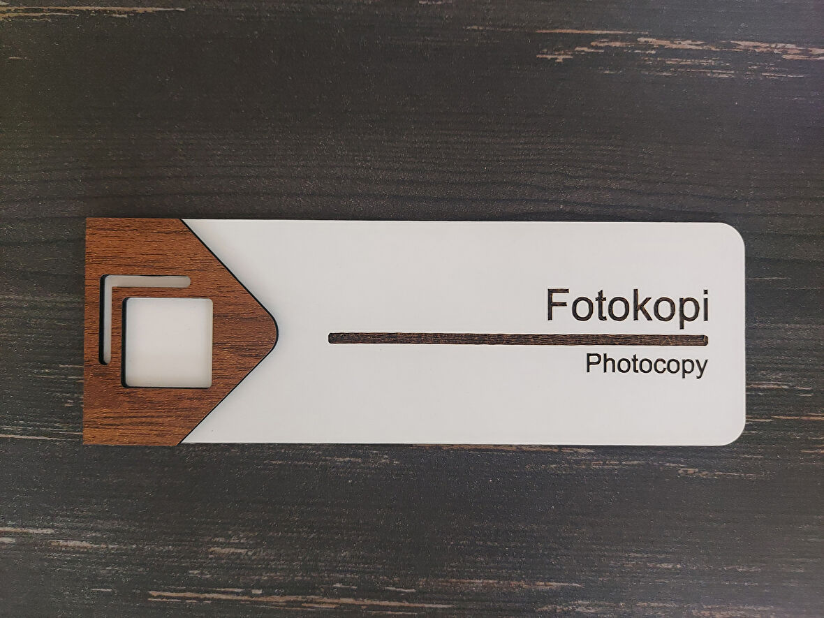 Lucena Fotokopi Ofis Oda Kapı İsimliği Yönlendirme Tabelası Levhası Kişiselleştirilebilir
