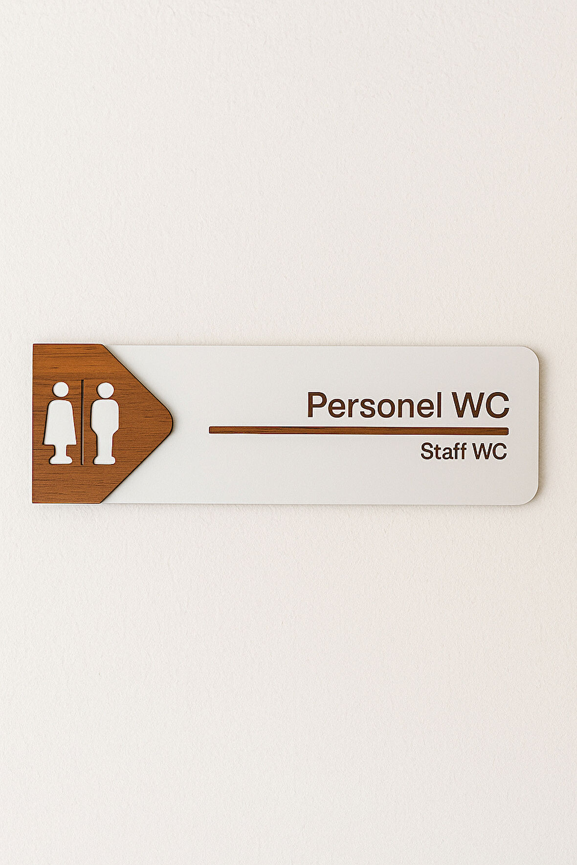 Personel WC Ofis Oda Kapı İsimliği Yönlendirme Tabelası Levhası Kişiselleştirilebilir
