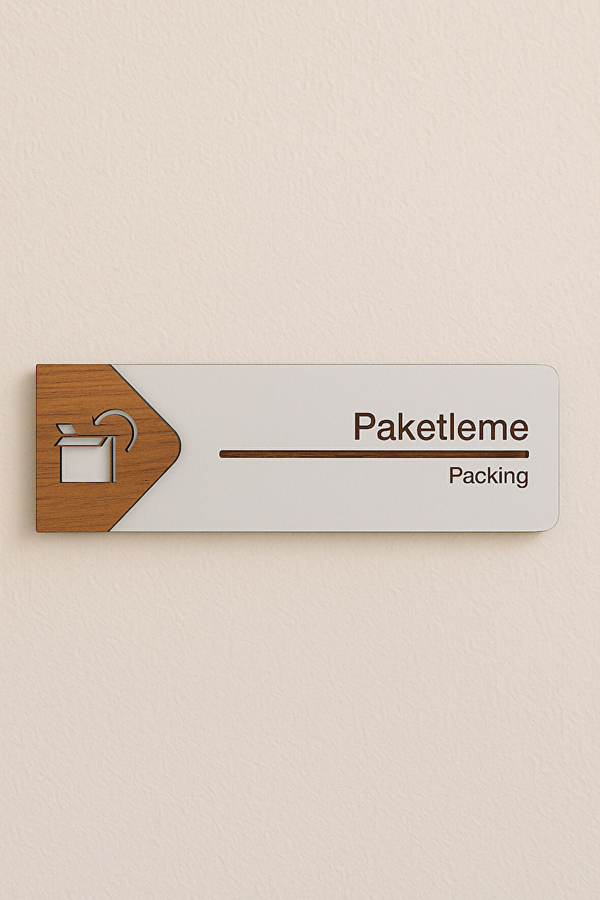 Paketleme Ofis Oda Kapı İsimliği Yönlendirme Tabelası Levhası Kişiselleştirilebilir