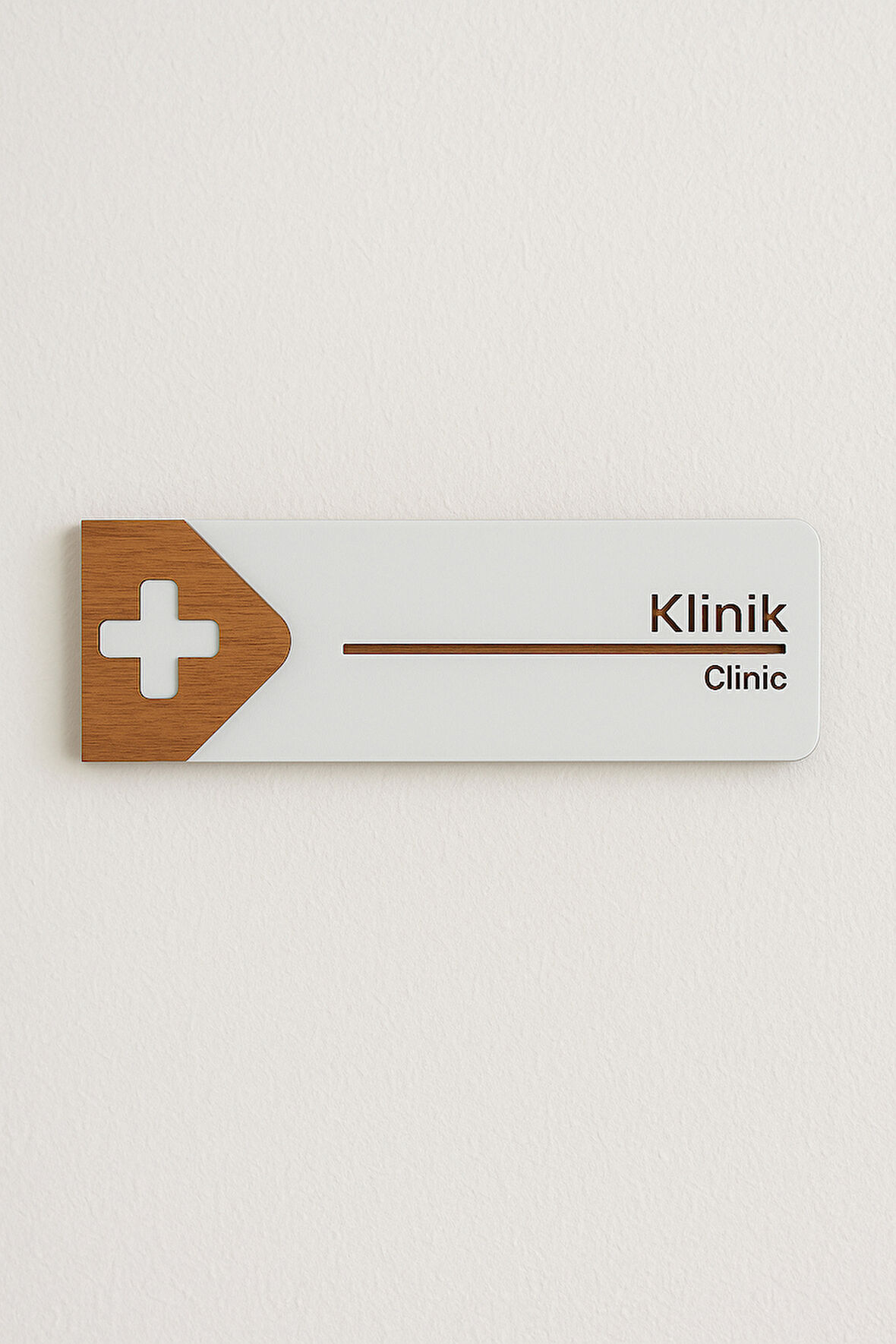 Klinik Ofis Oda Kapı İsimliği Yönlendirme Tabelası Levhası Kişiselleştirilebilir