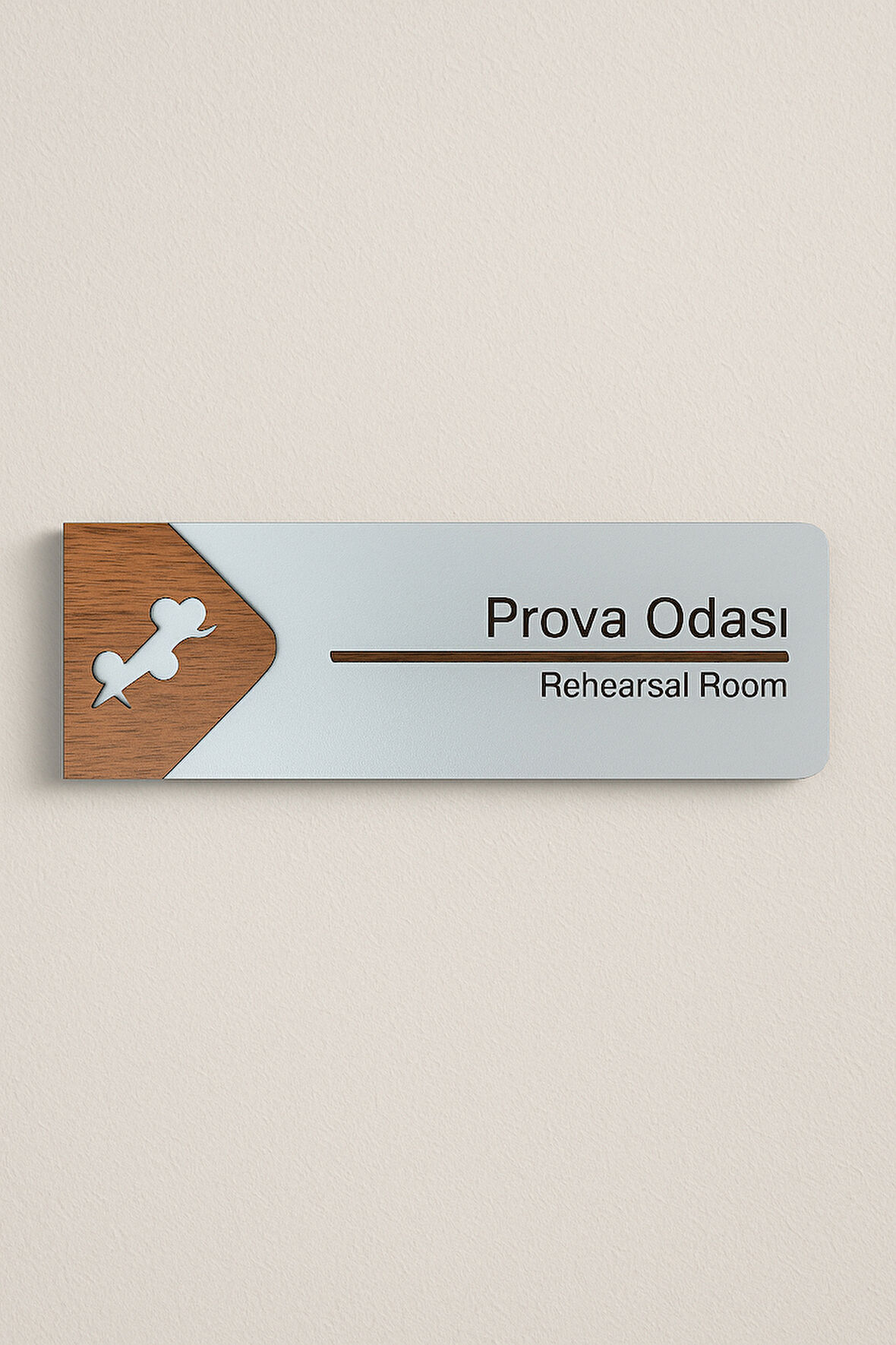 Prova Odası Ofis Oda Kapı İsimliği Yönlendirme Tabelası Levhası Kişiselleştirilebilir