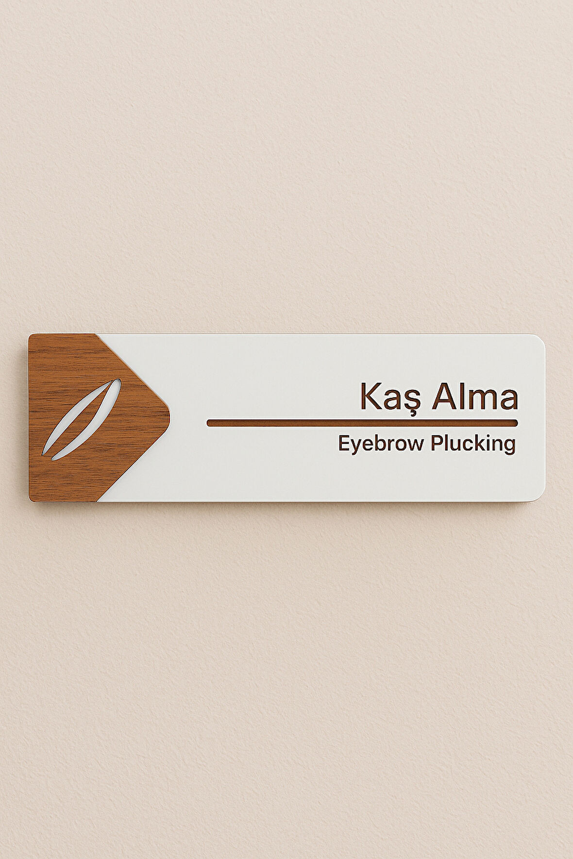 Kaş Alma Ofis Oda Kapı İsimliği Yönlendirme Tabelası Levhası Kişiselleştirilebilir