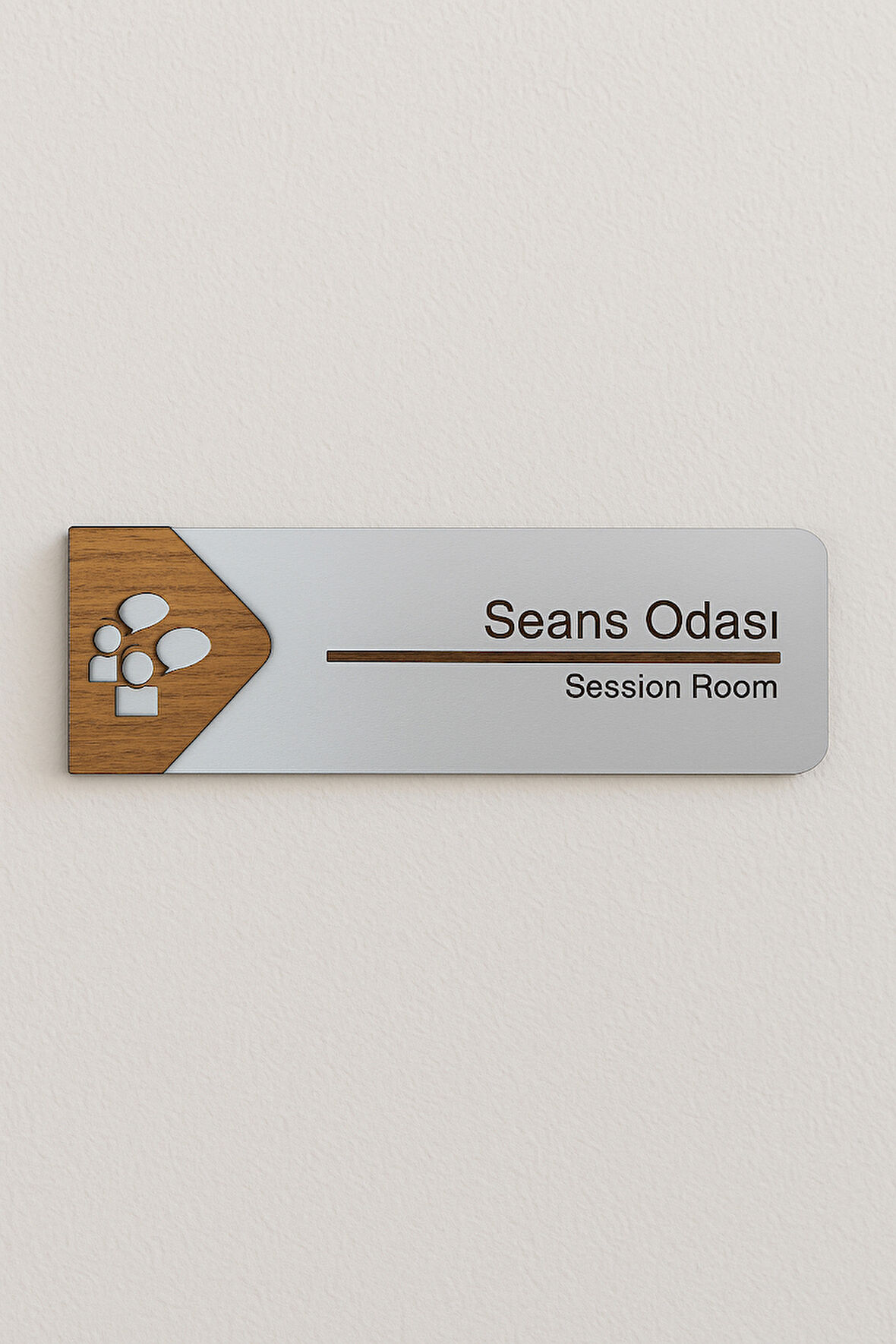 Seans Odası Ofis Oda Kapı İsimliği Yönlendirme Tabelası Levhası Kişiselleştirilebilir