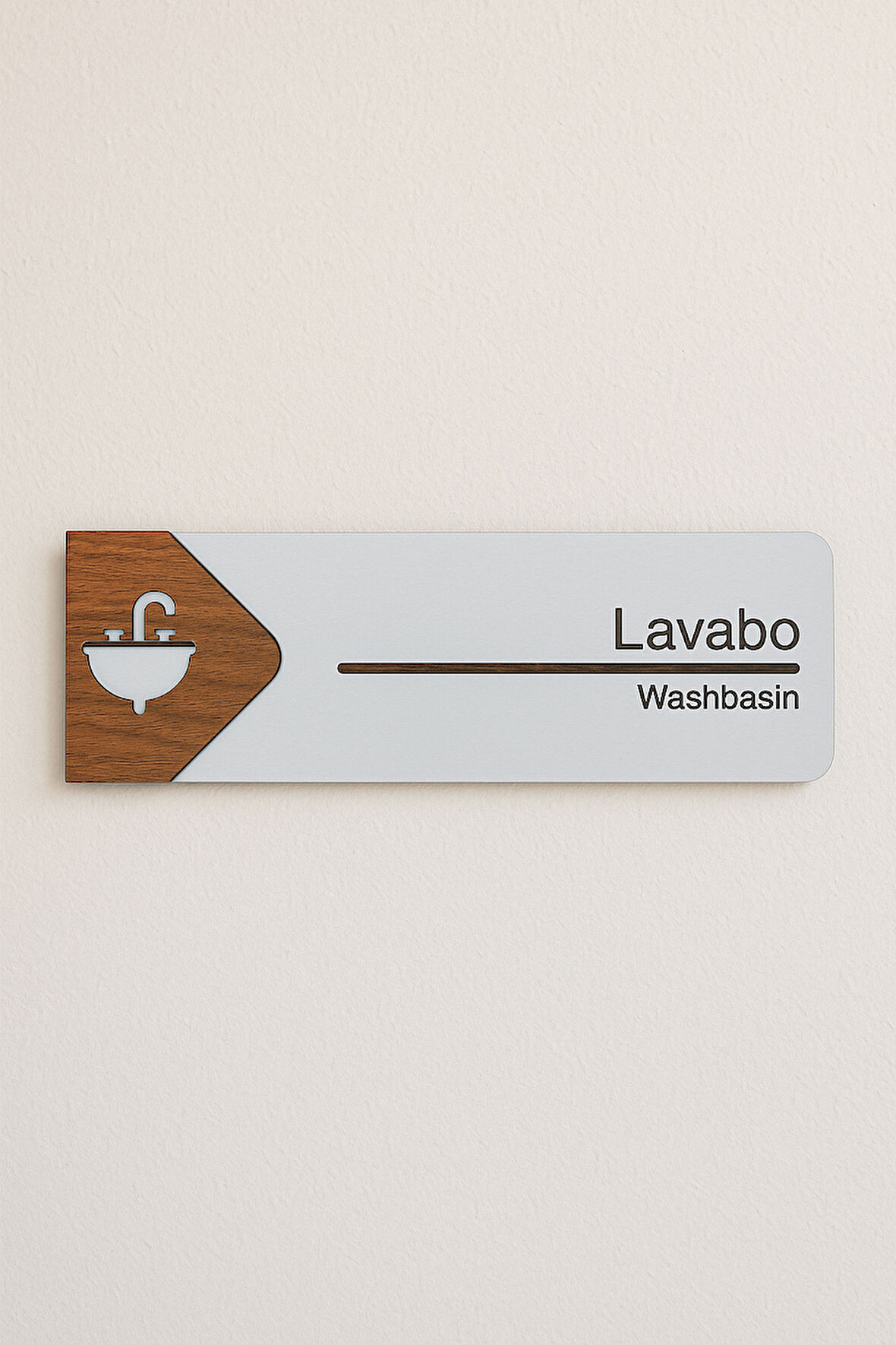 Lavabo Ofis Oda Kapı İsimliği Yönlendirme Tabelası Levhası Kişiselleştirilebilir