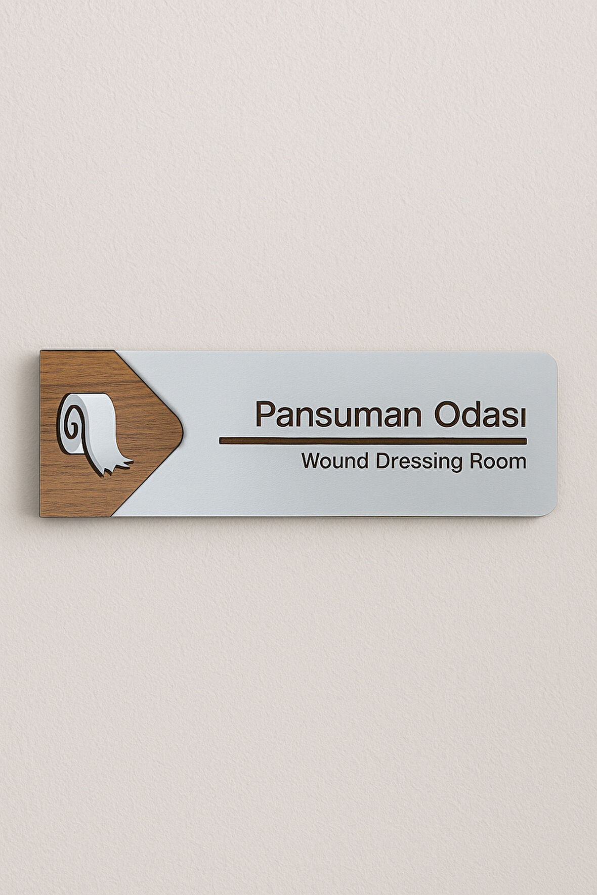 Pansuman Odası Ofis Oda Kapı İsimliği Yönlendirme Tabelası Levhası Kişiselleştirilebilir