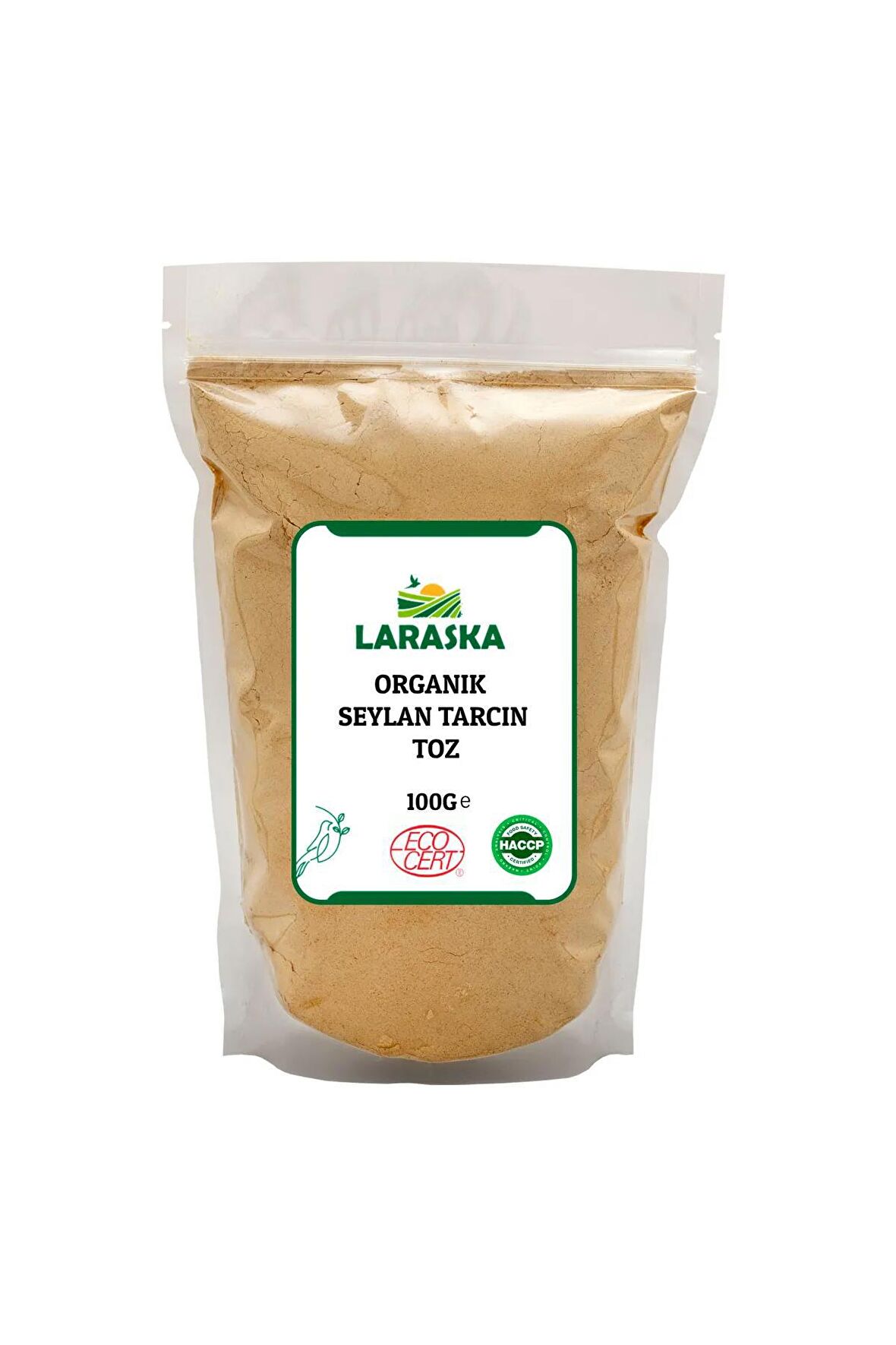 Laraska Organik Seylan - Seylon Tarçın Toz 100g - Organic Ceylon Cinnamon Powder 100g