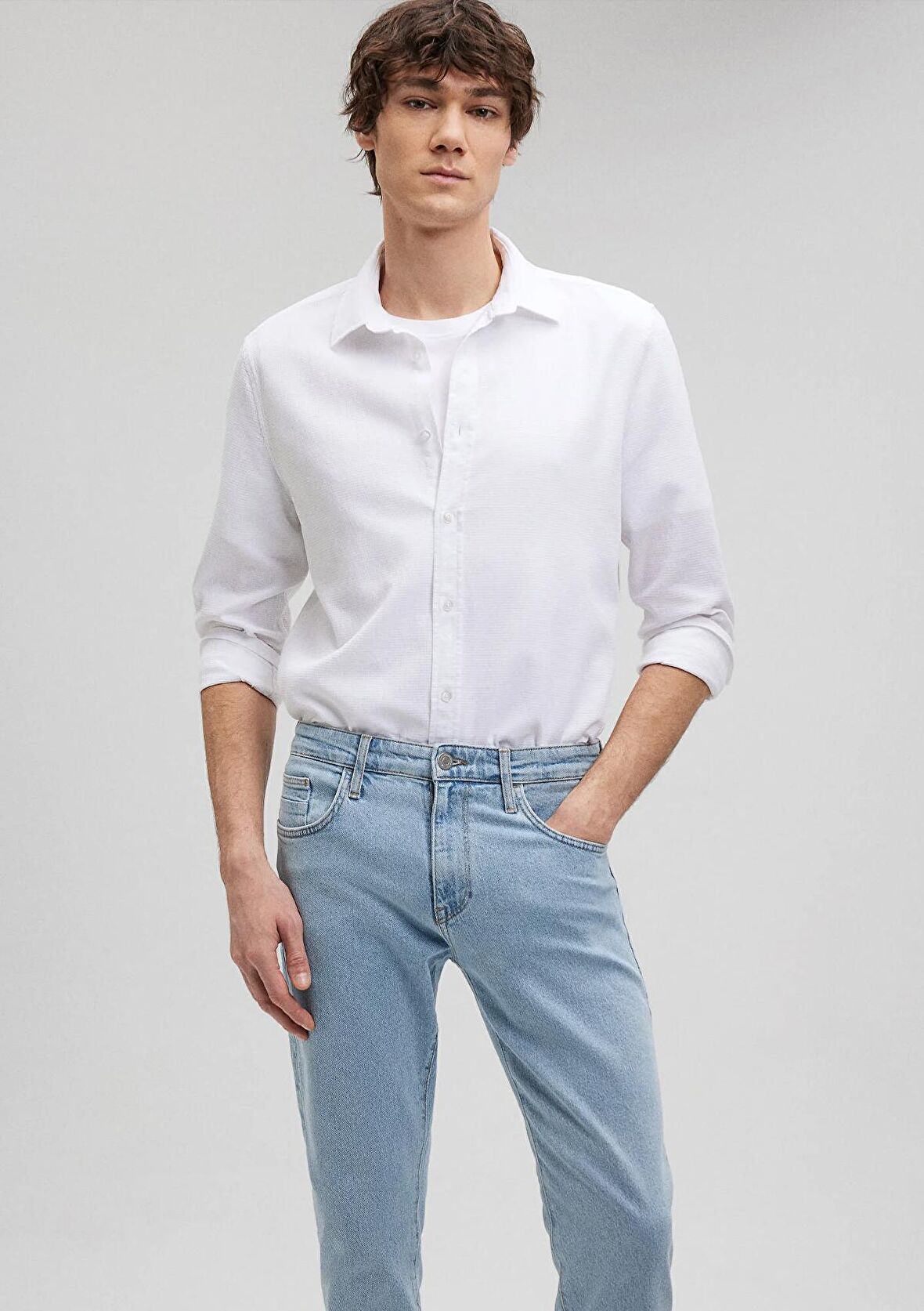 Mavi Beyaz Gömlek 8810217-620