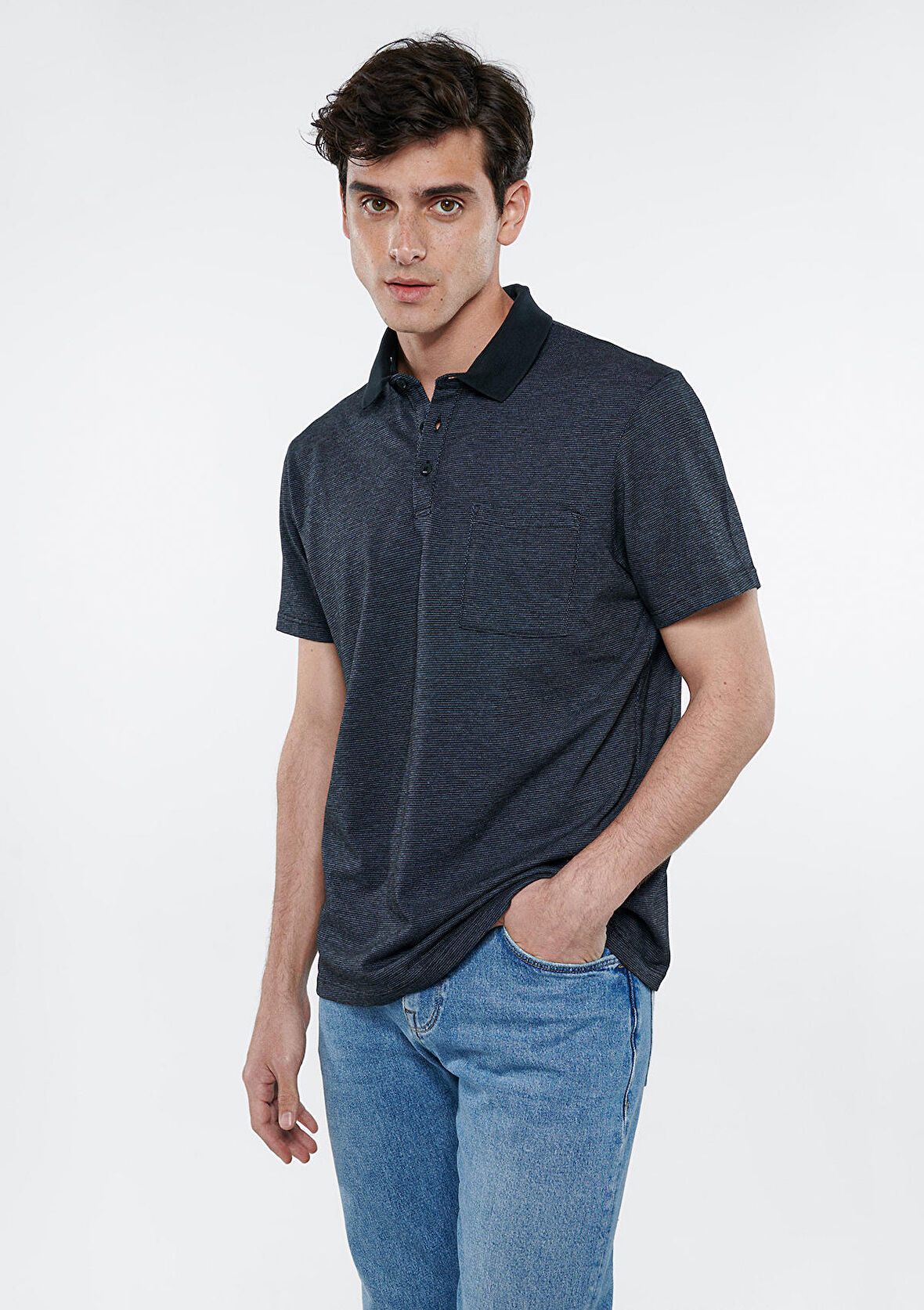 Mavi Siyah Polo Tişört 0611534-900