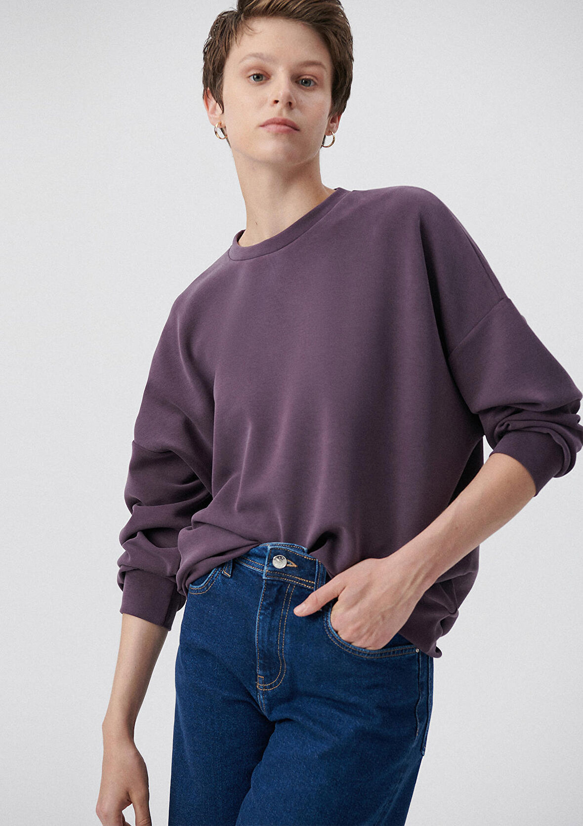 Mavi Lux Touch Mor Modal Sweatshirt 168837-70635