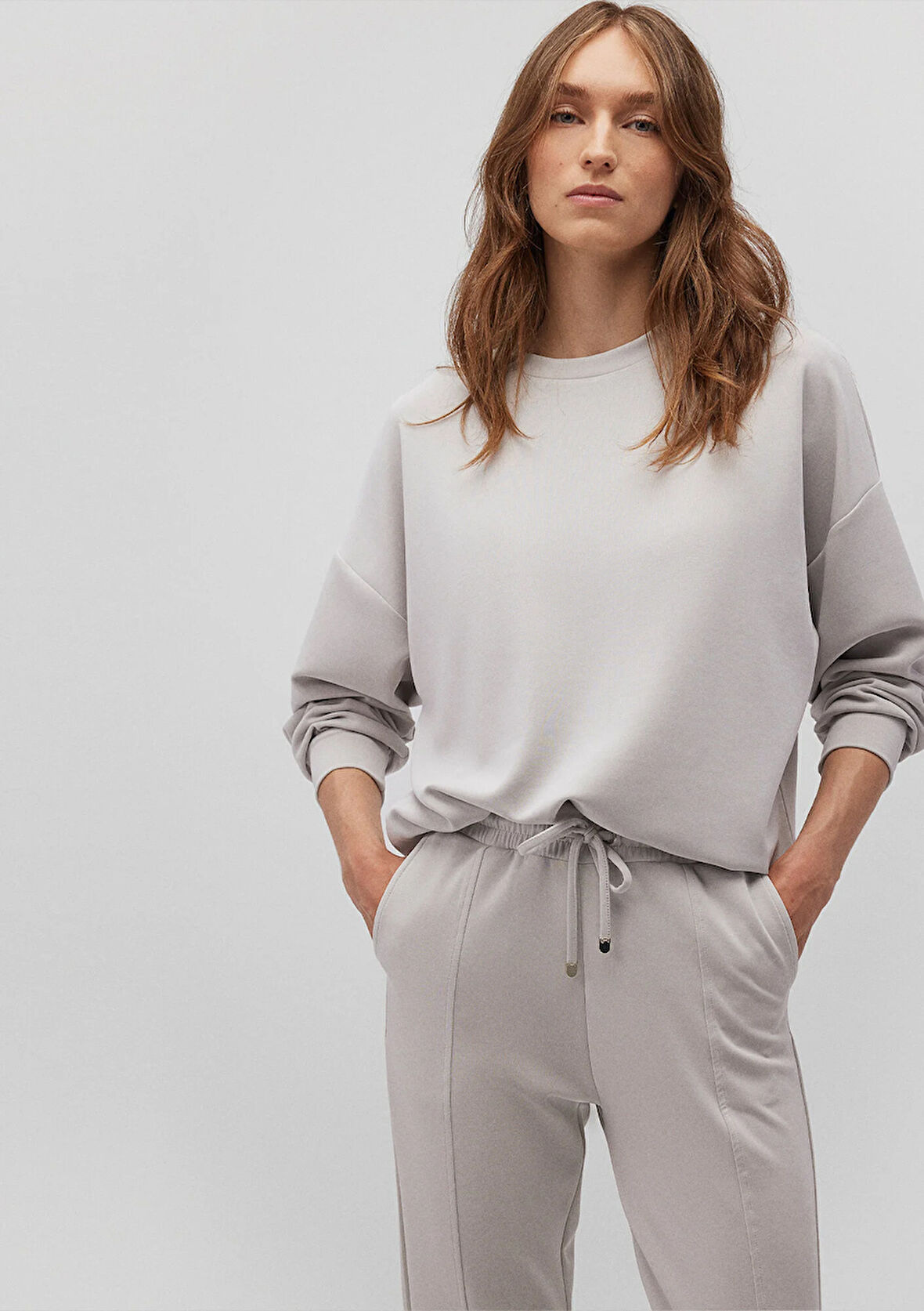 Lux Touch TENCEL TM Gri Modal Sweatshirt 168837-70074