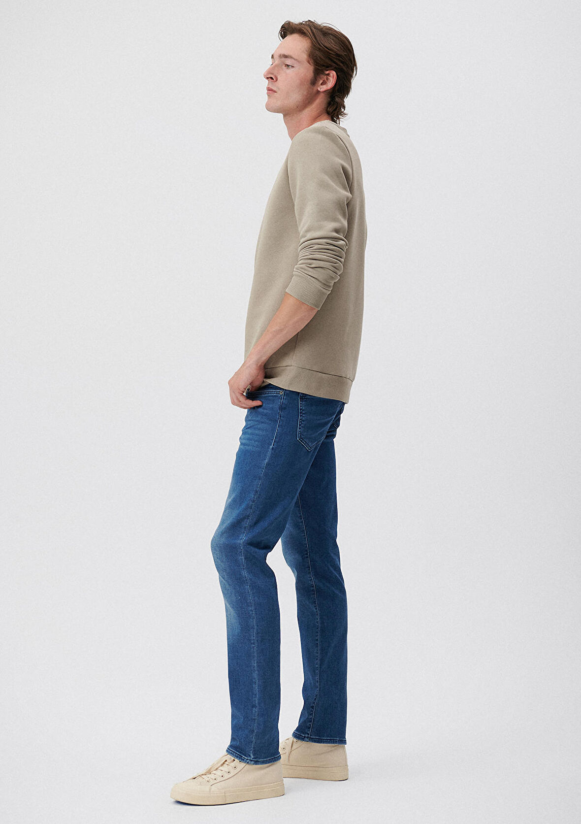 Jake Mavi Gölgeli Sporty Jean Pantolon 0042285619