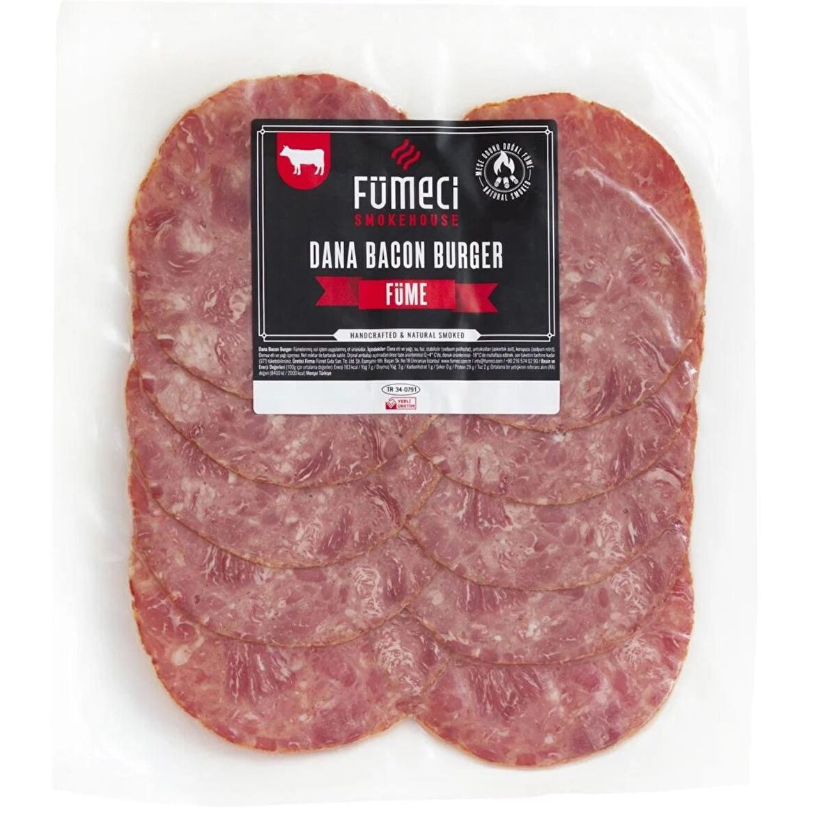 Fümeci Smokehouse %100 Dana Bacon 1000 g e