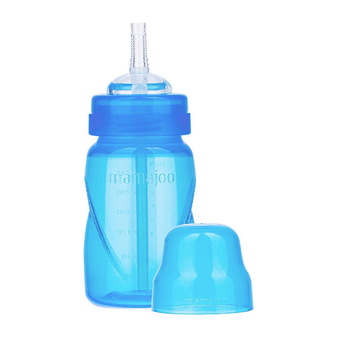 Mamajoo Akıtmaz Antikolik Pipetli Bardak 270 ml / Mavi