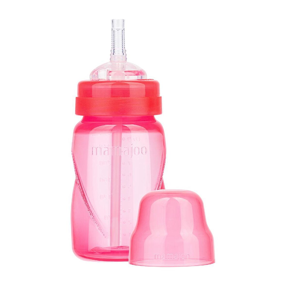 Mamajoo Akıtmaz Antikolik Pipetli Bardak 270 ml / Pembe