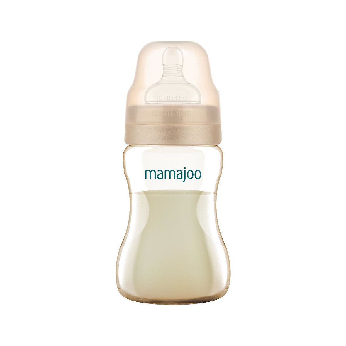 Mamajoo Gold Plus Biberon 250 ml & Anti-Kolik Silikon Biberon Emziği M