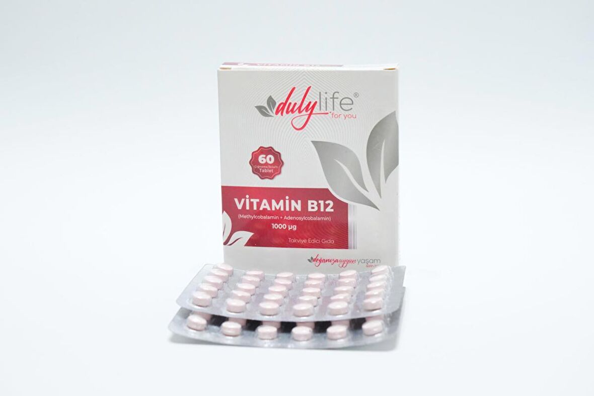 DULYLIFE VİTAMİN B12 60 ÇİĞNEME TABLET