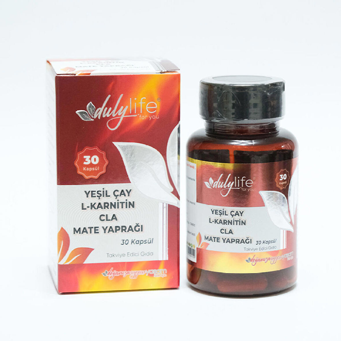 DULYLIFE YEŞİL ÇAY+L-KARNİTİN+CLA+MATE YAPRAĞI 30 KAPSÜL