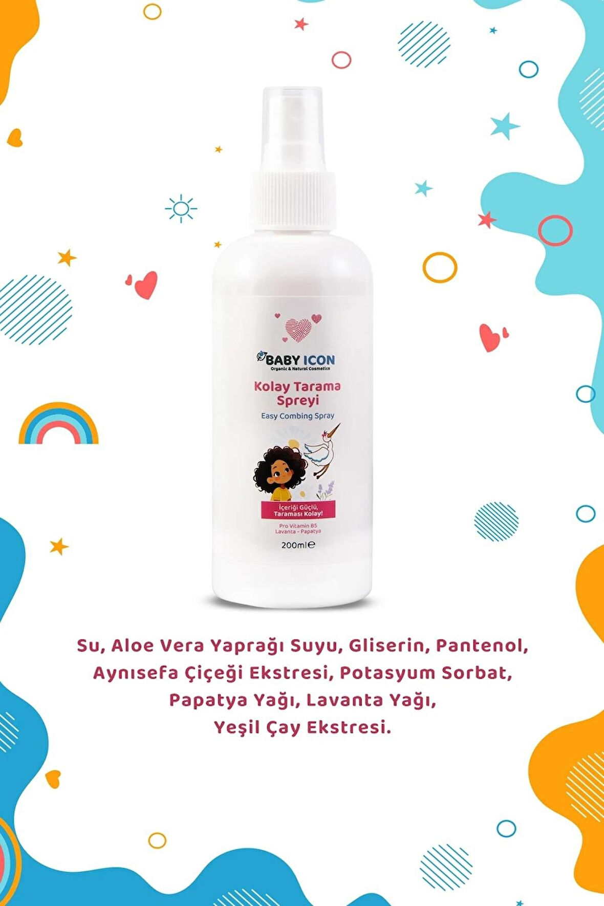Baby Icon Kolay Tarama Spreyi 200 ml