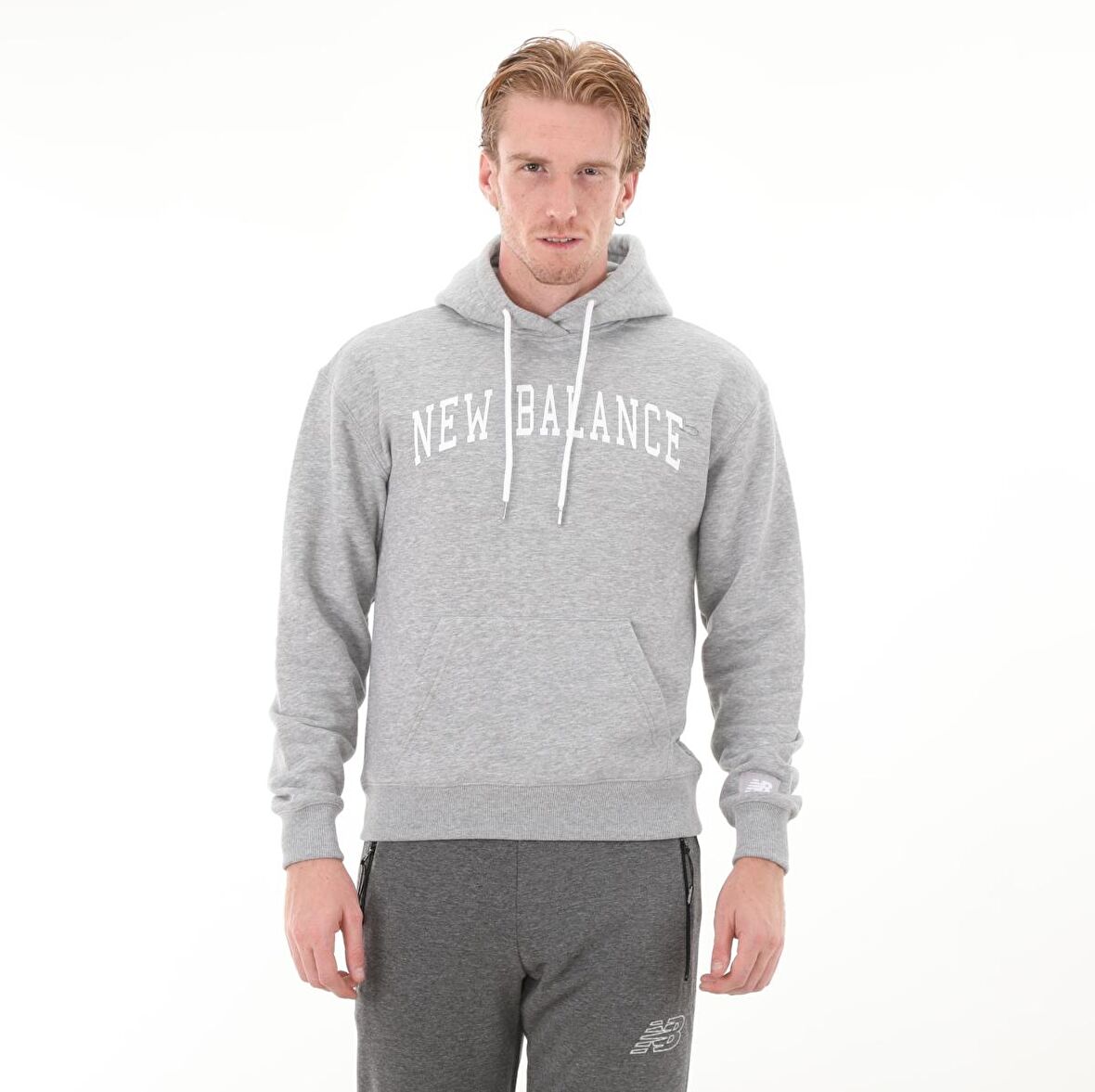 New Balance Unisex Kapüşonlu Sweatshirt 2UNH3202-AG