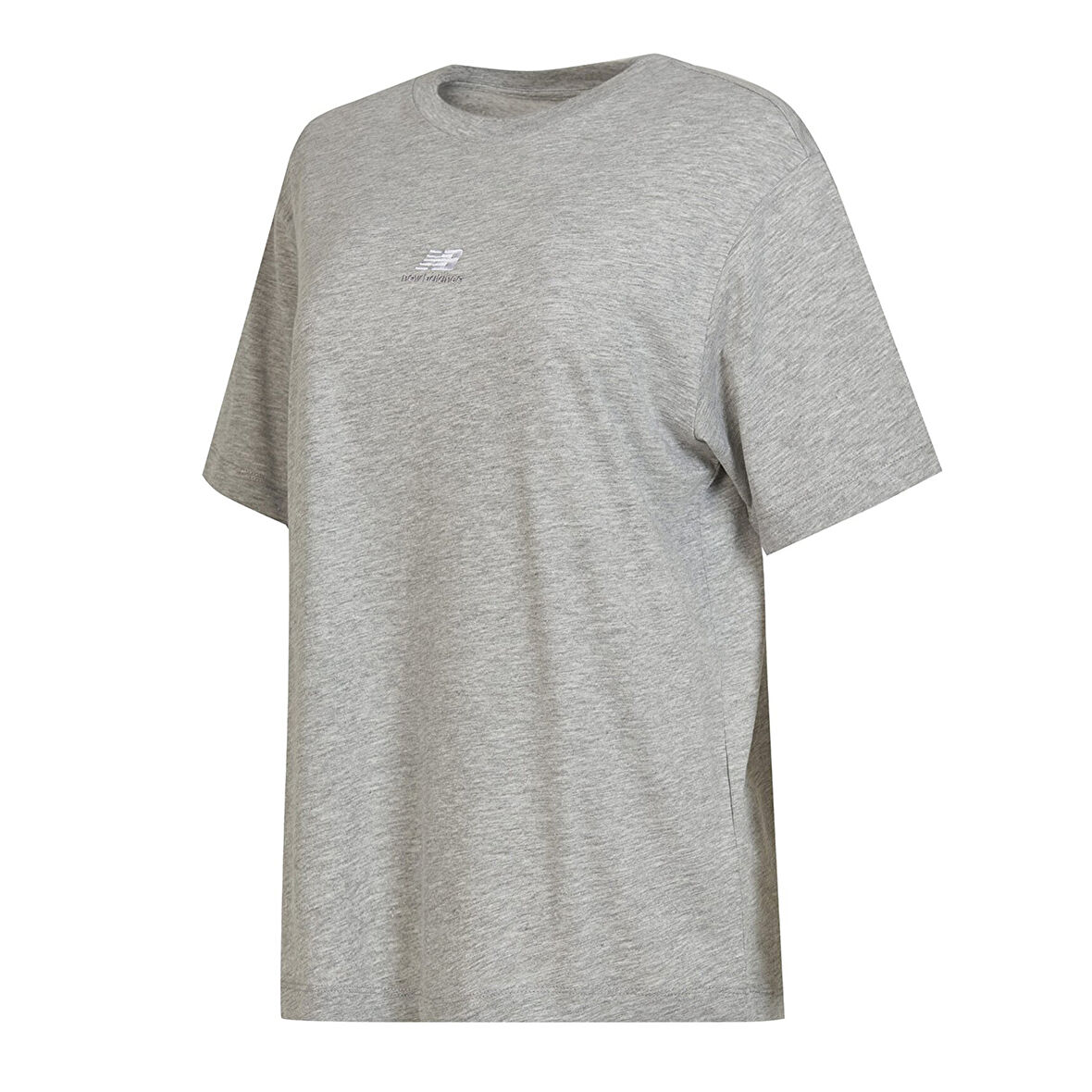 NB Unisex Gri Günlük Stil T-Shirt UNT3409-AG