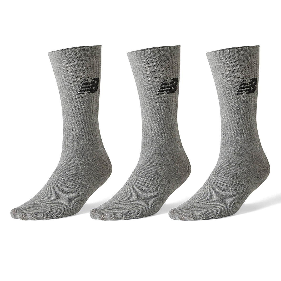NB Unisex Gri Günlük Stil Çorap SOA03-AG