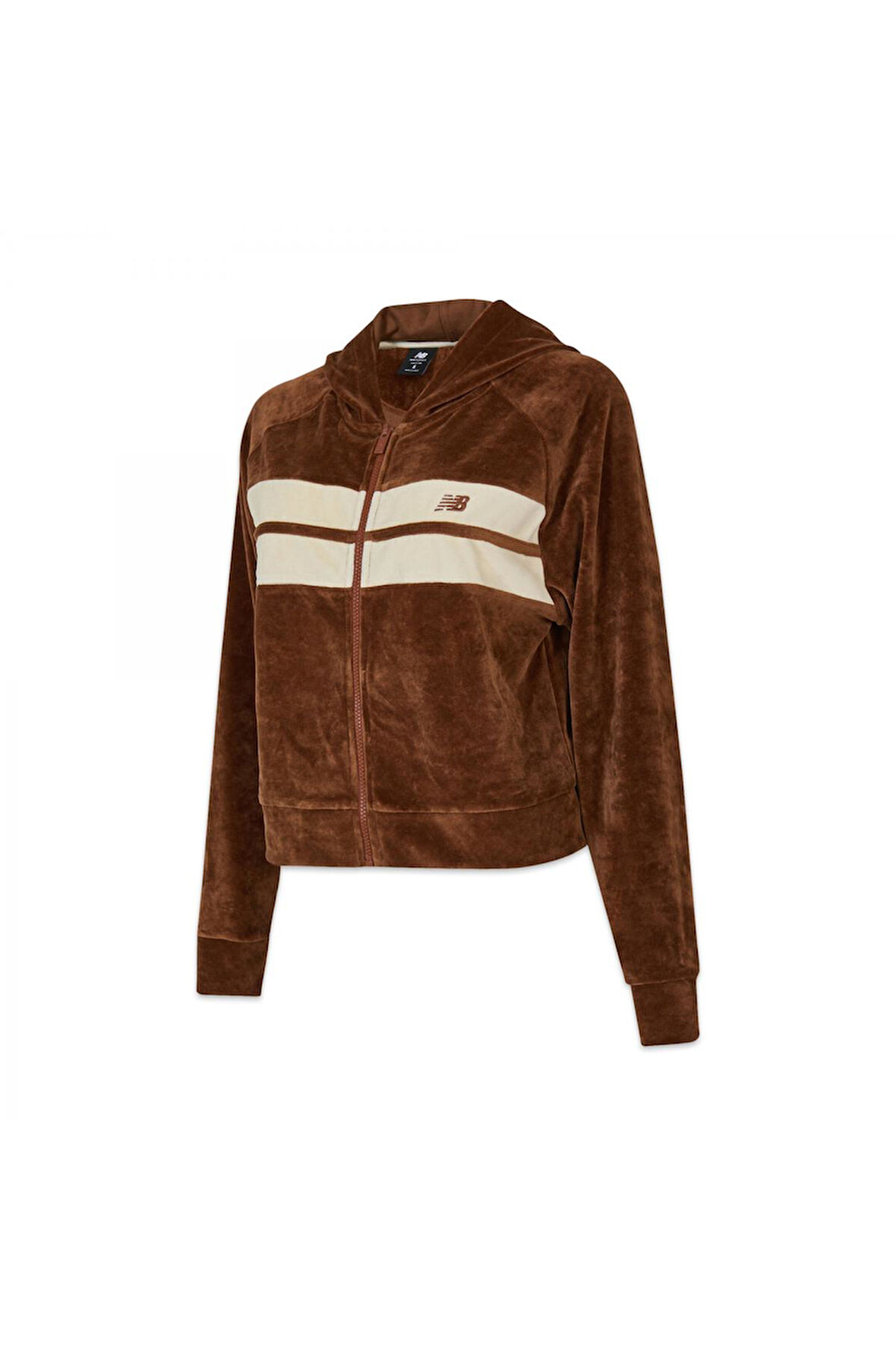 New Balance Wnj3506 Nb Lifestyle Women Full Zip Kahve-Beyaz Kadın Ceket