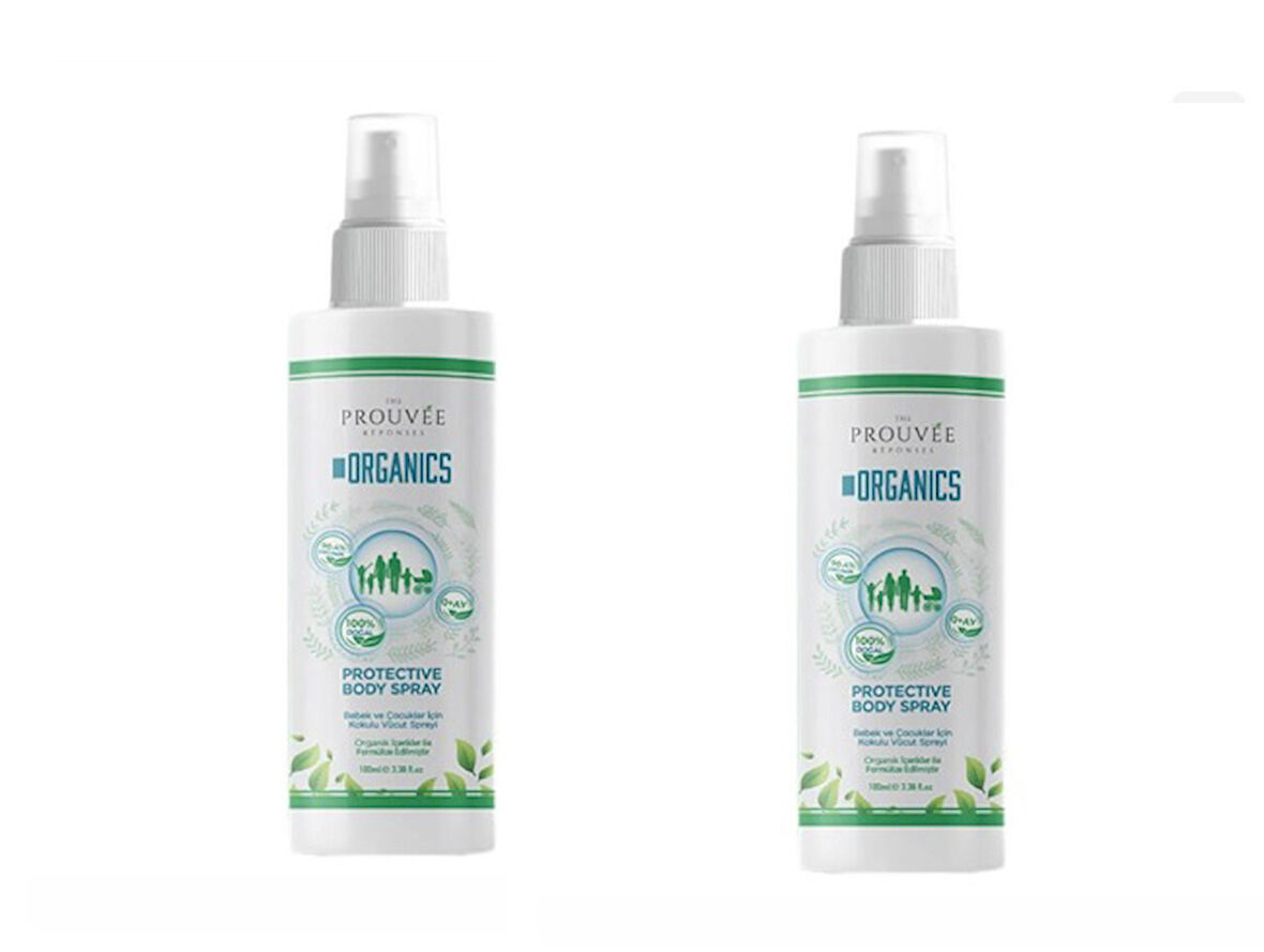 2'li The Prouvée Organics Doğal ve Organik Sivrisinek Kovucu Sprey 0+ Ay 100 ml