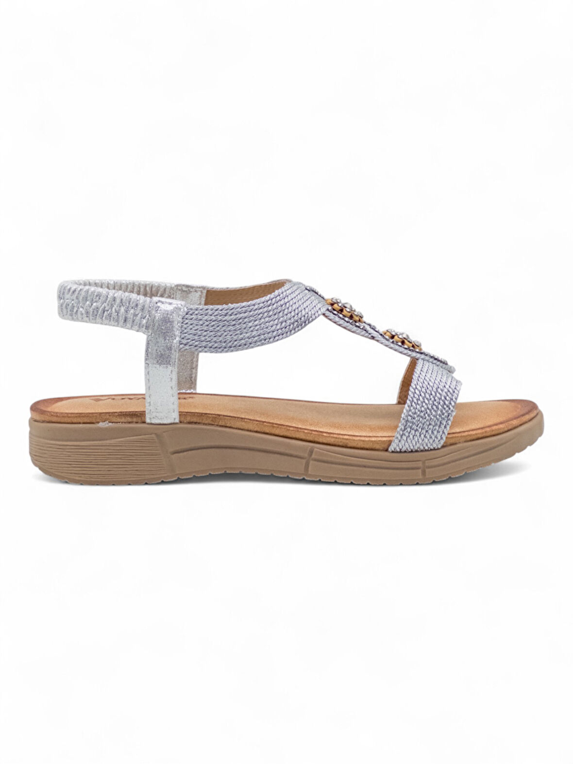 VOYAGER B093 KADIN SANDALET GÜMÜŞ